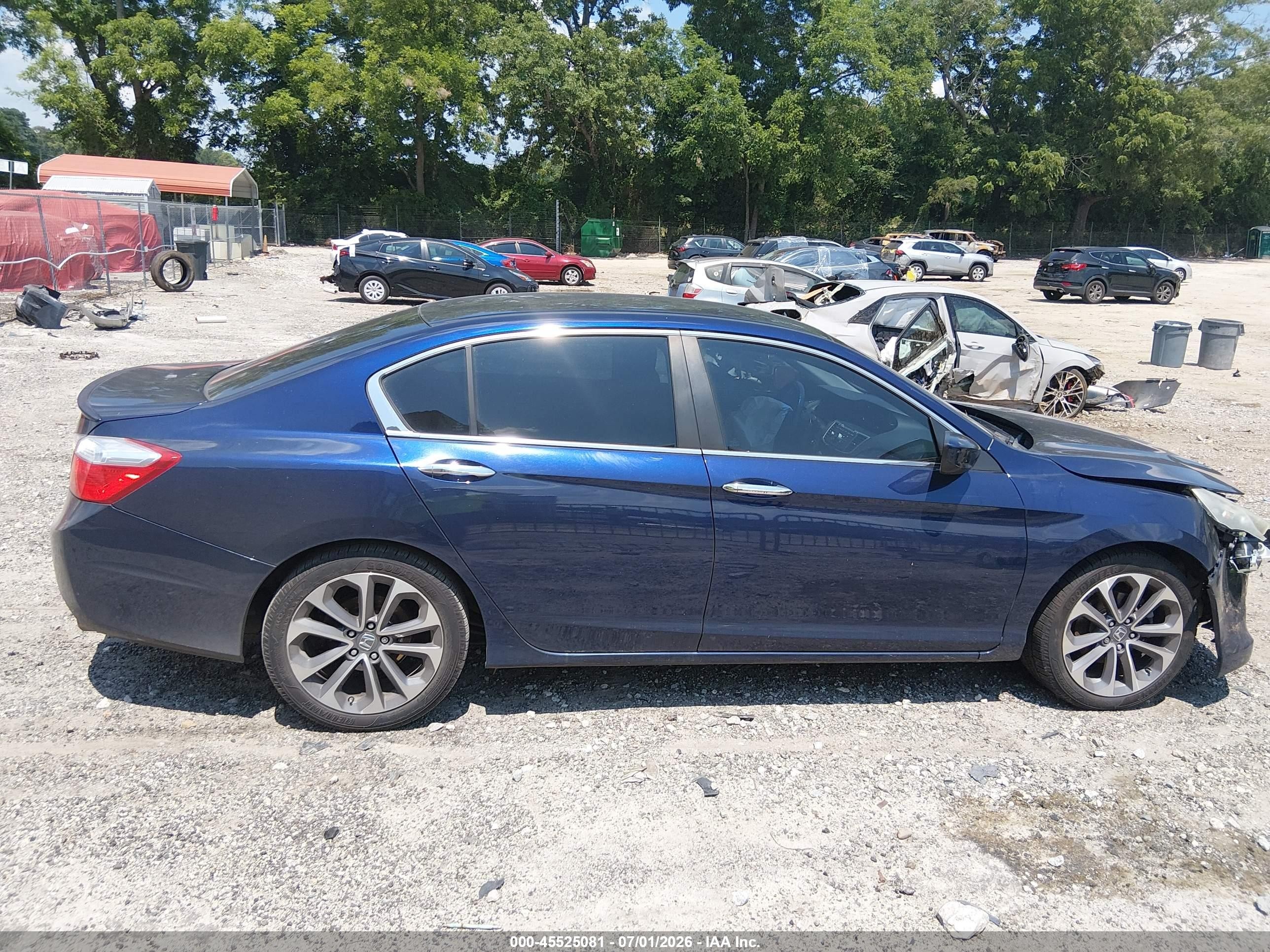 2013 Honda Accord Sport Dark Blue vin: 1HGCR2F55DA212248
