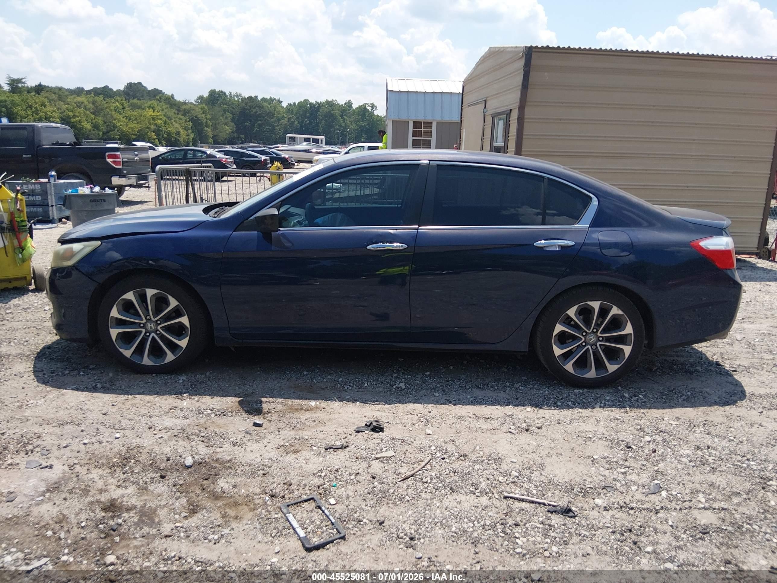 2013 Honda Accord Sport Dark Blue vin: 1HGCR2F55DA212248