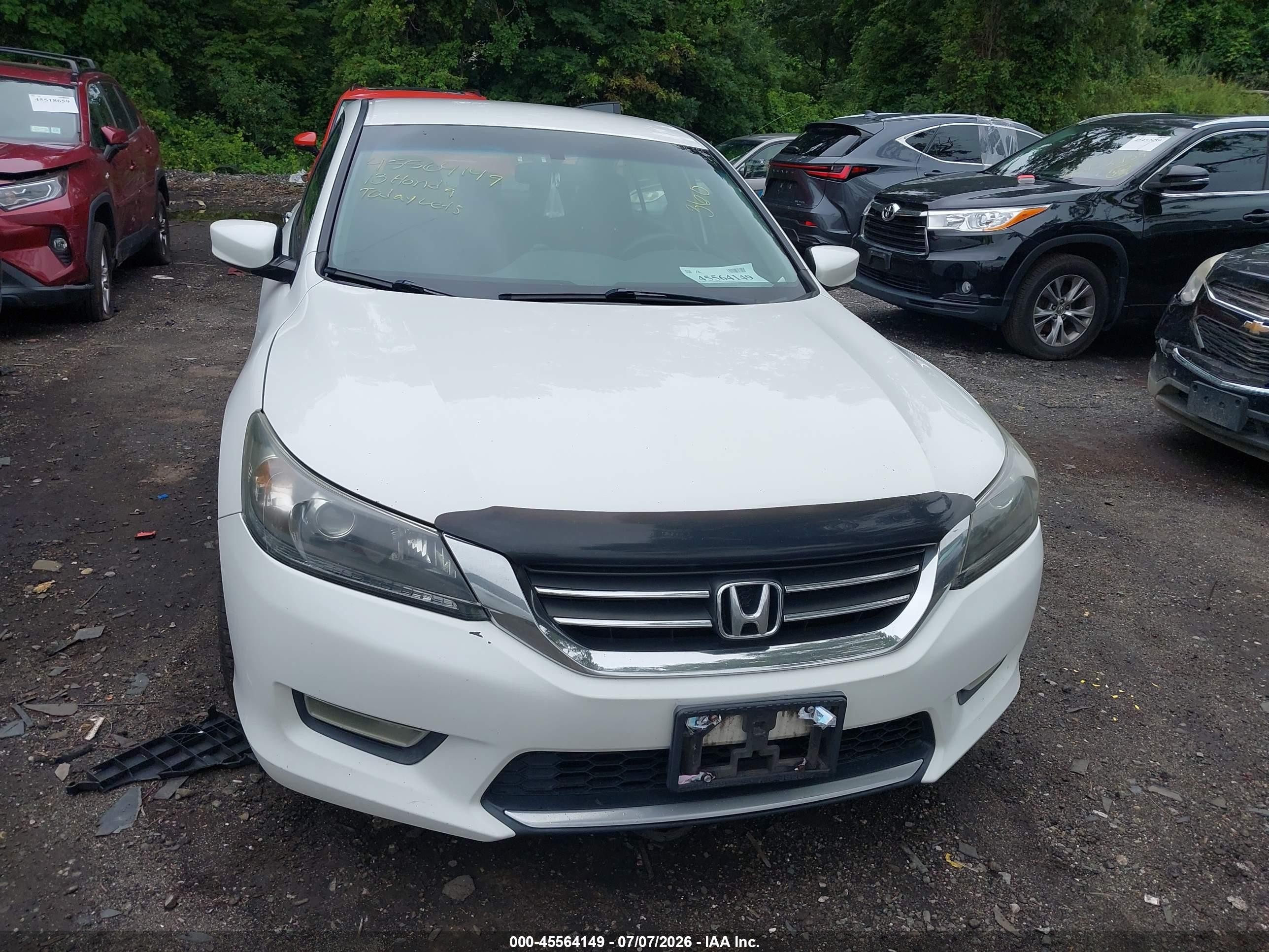 2013 Honda Accord Sport White vin: 1HGCR2F55DA215408