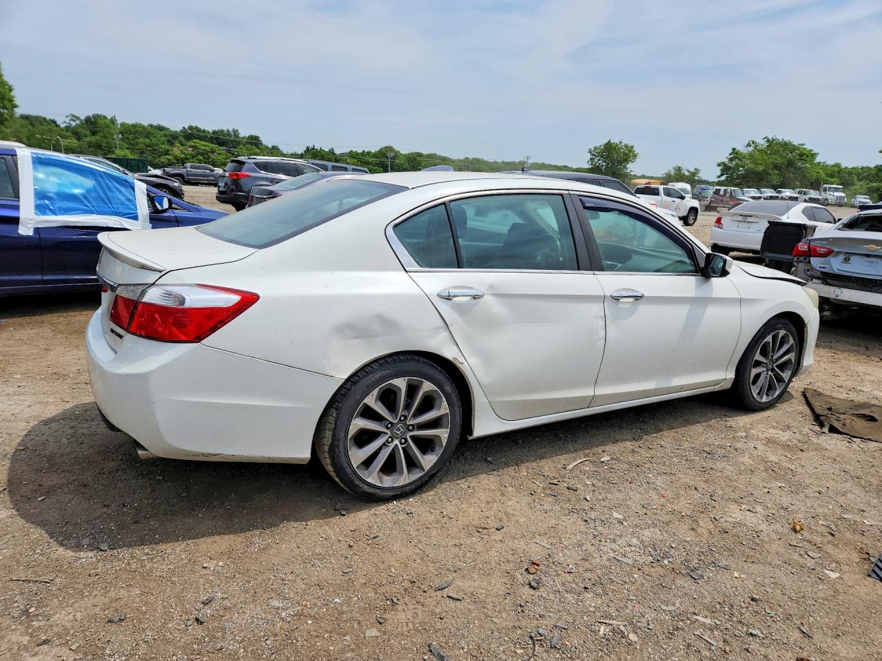 2013 Honda Accord Sport Белый vin: 1HGCR2F55DA220852