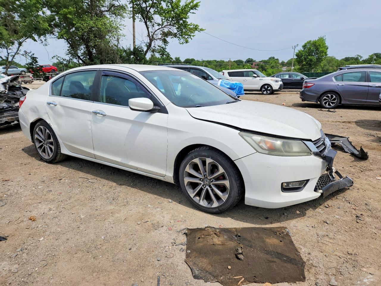 2013 Honda Accord Sport Белый vin: 1HGCR2F55DA220852