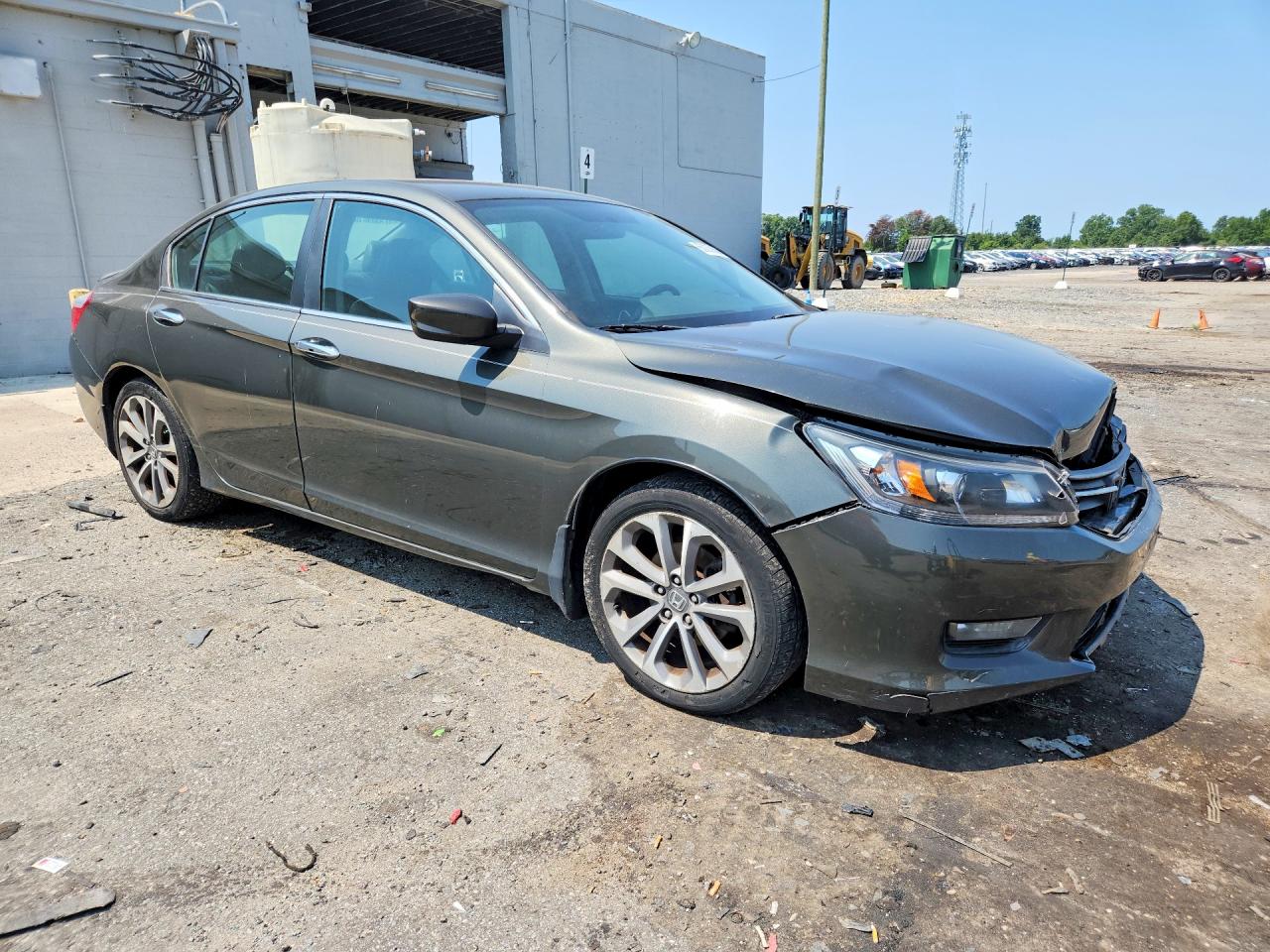 2013 Honda Accord Sport Gray vin: 1HGCR2F55DA223783