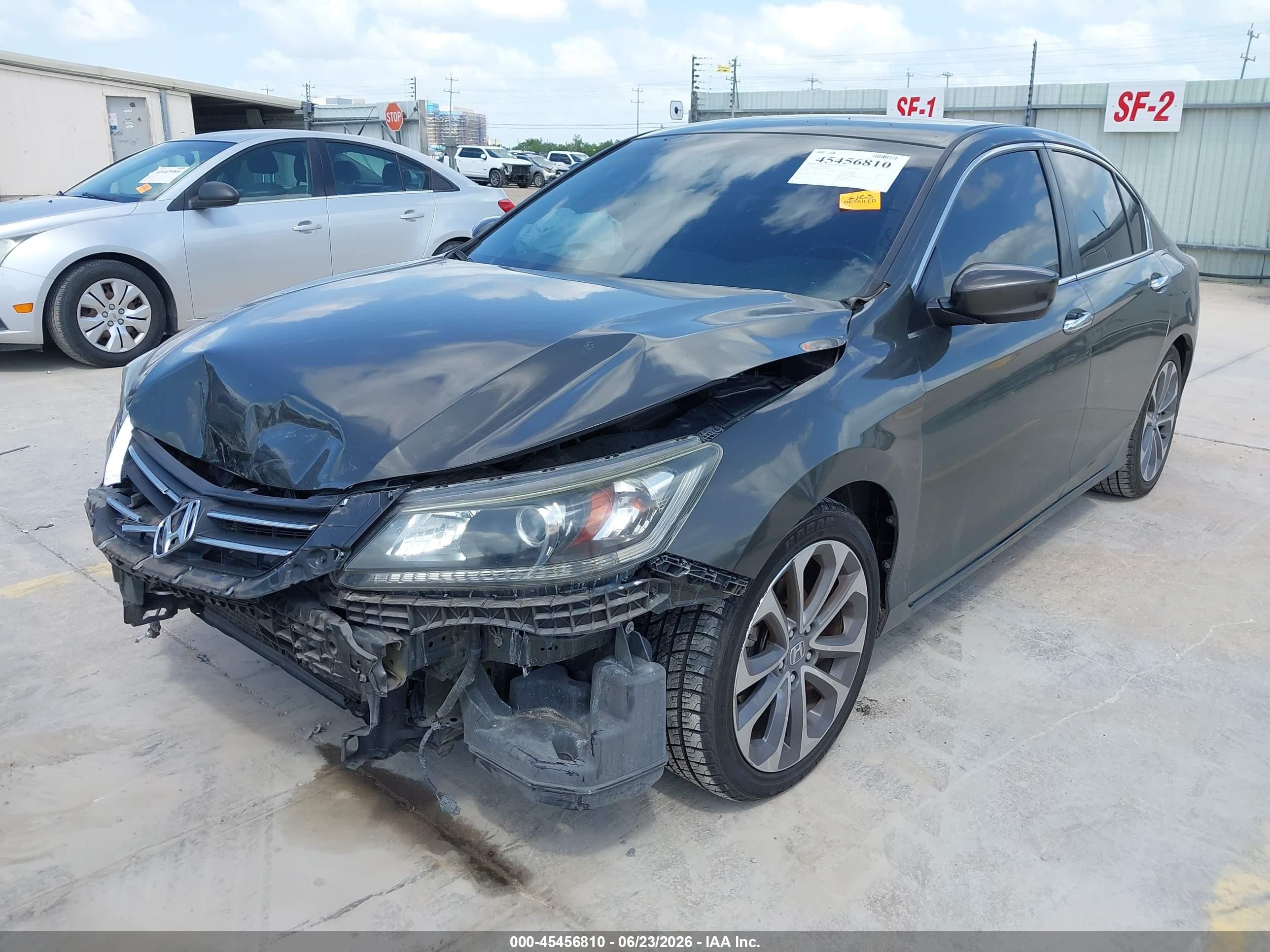 2013 Honda Accord Sport Gray vin: 1HGCR2F55DA226439
