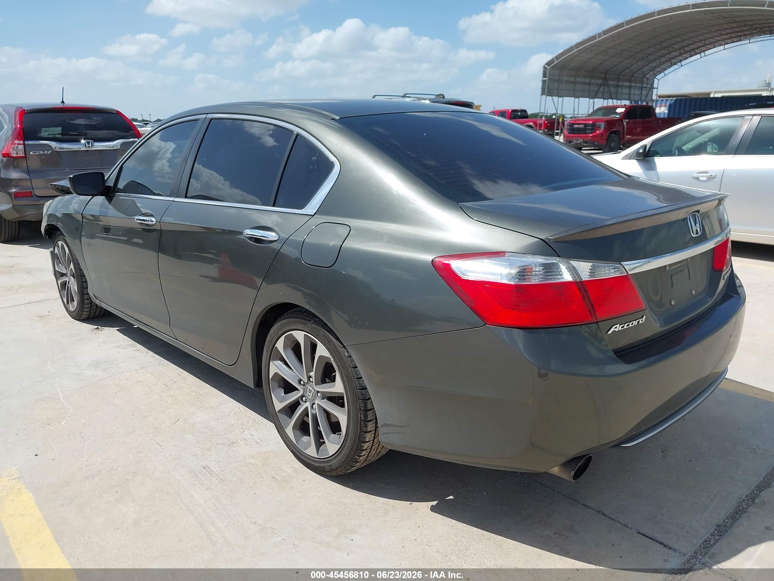 2013 Honda Accord Sport Gray vin: 1HGCR2F55DA226439