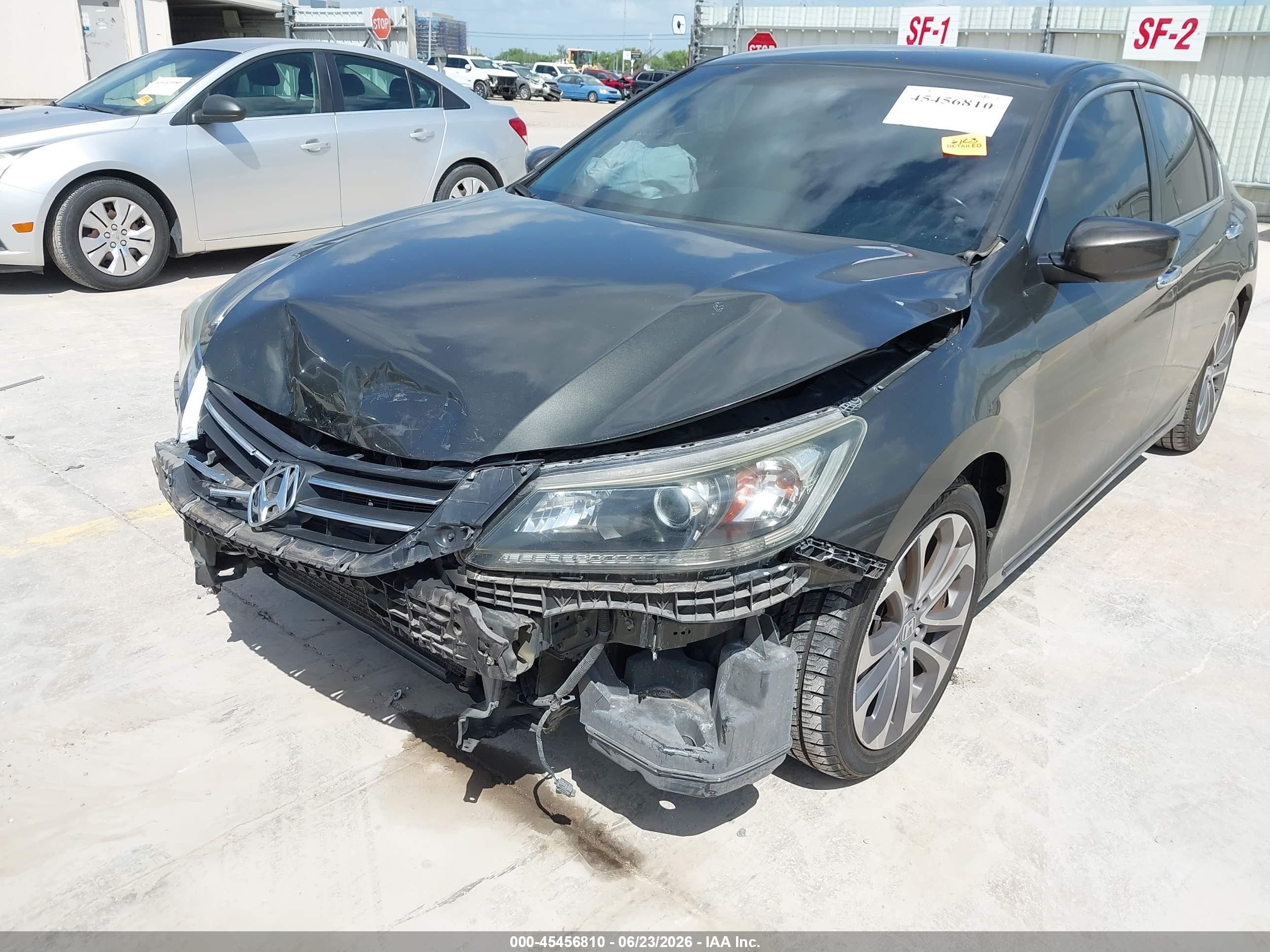2013 Honda Accord Sport Gray vin: 1HGCR2F55DA226439