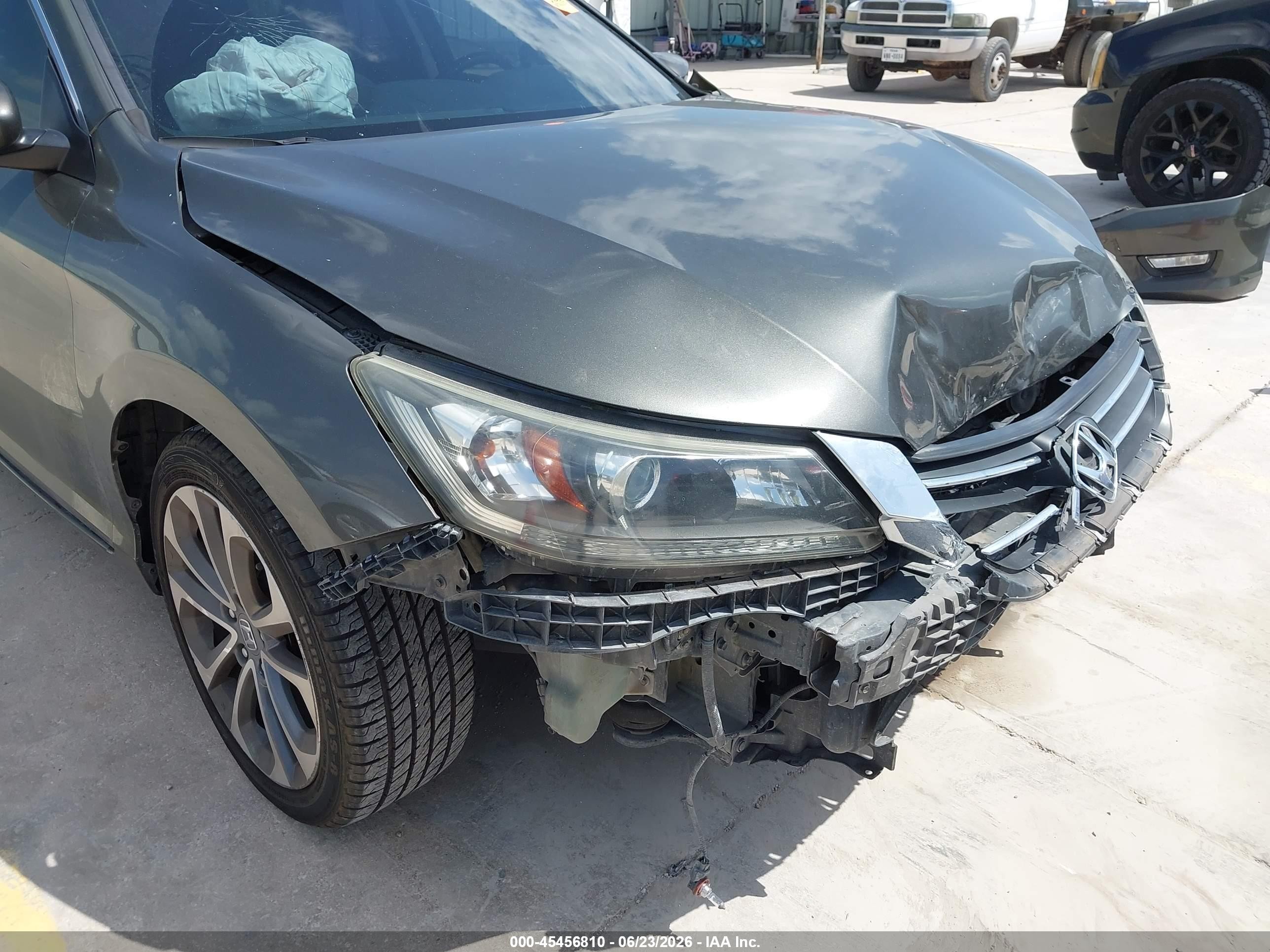 2013 Honda Accord Sport Gray vin: 1HGCR2F55DA226439