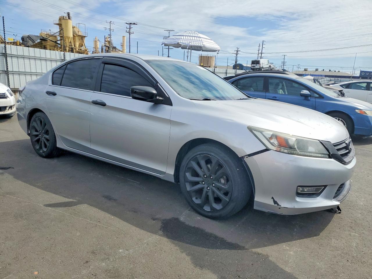 2013 Honda Accord Sport Silver vin: 1HGCR2F55DA262194