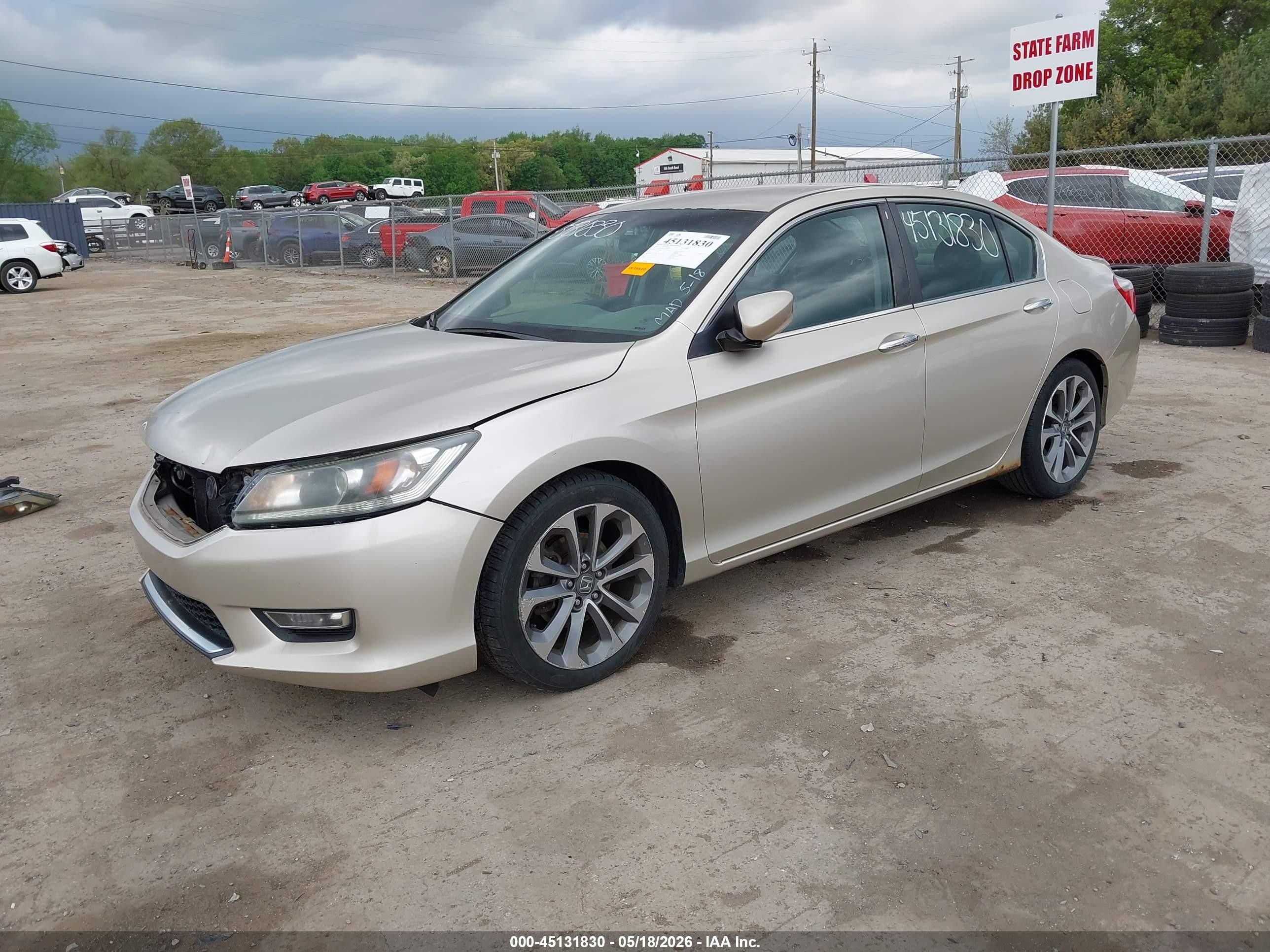 2013 Honda Accord Sport Champagne vin: 1HGCR2F55DA267265