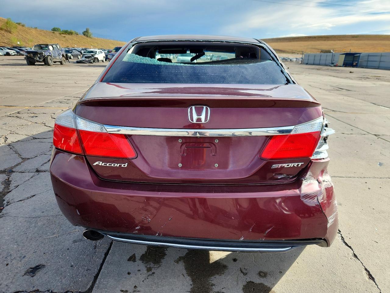2013 Honda Accord Sport Темно-бордовый vin: 1HGCR2F55DA271641