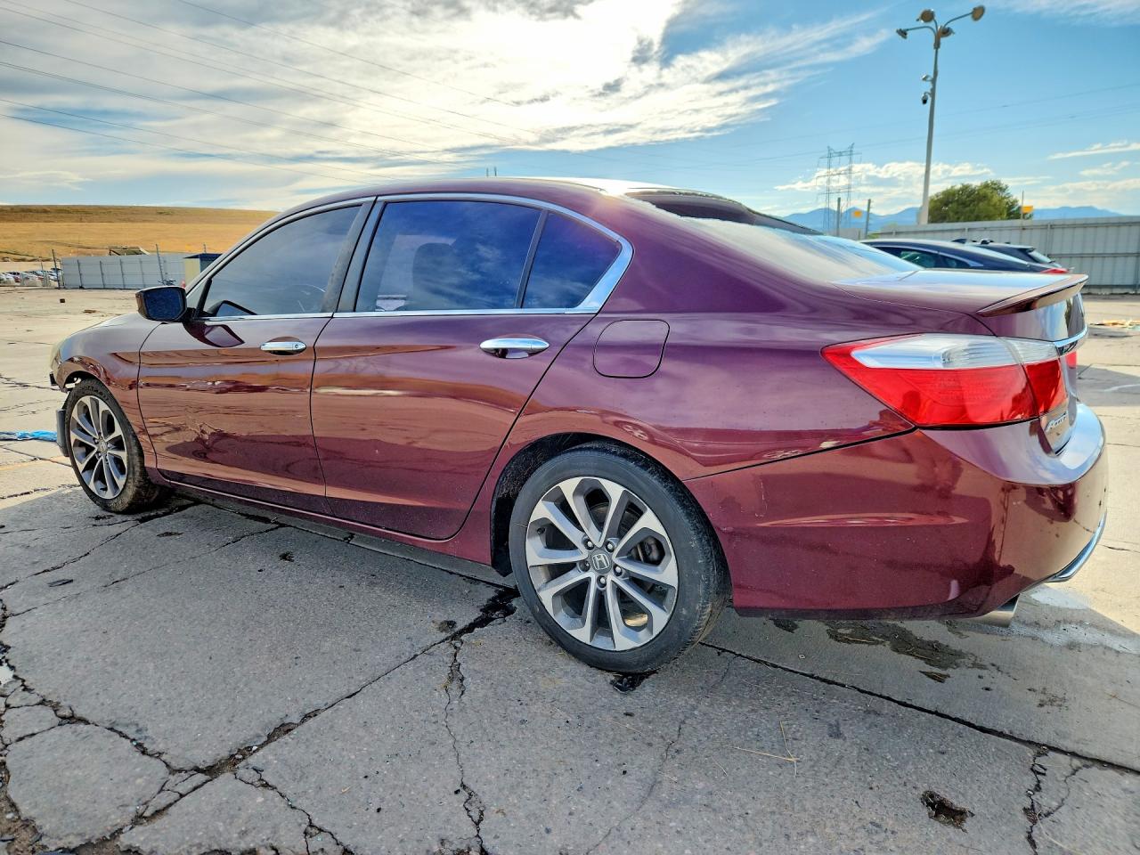 2013 Honda Accord Sport Темно-бордовый vin: 1HGCR2F55DA271641