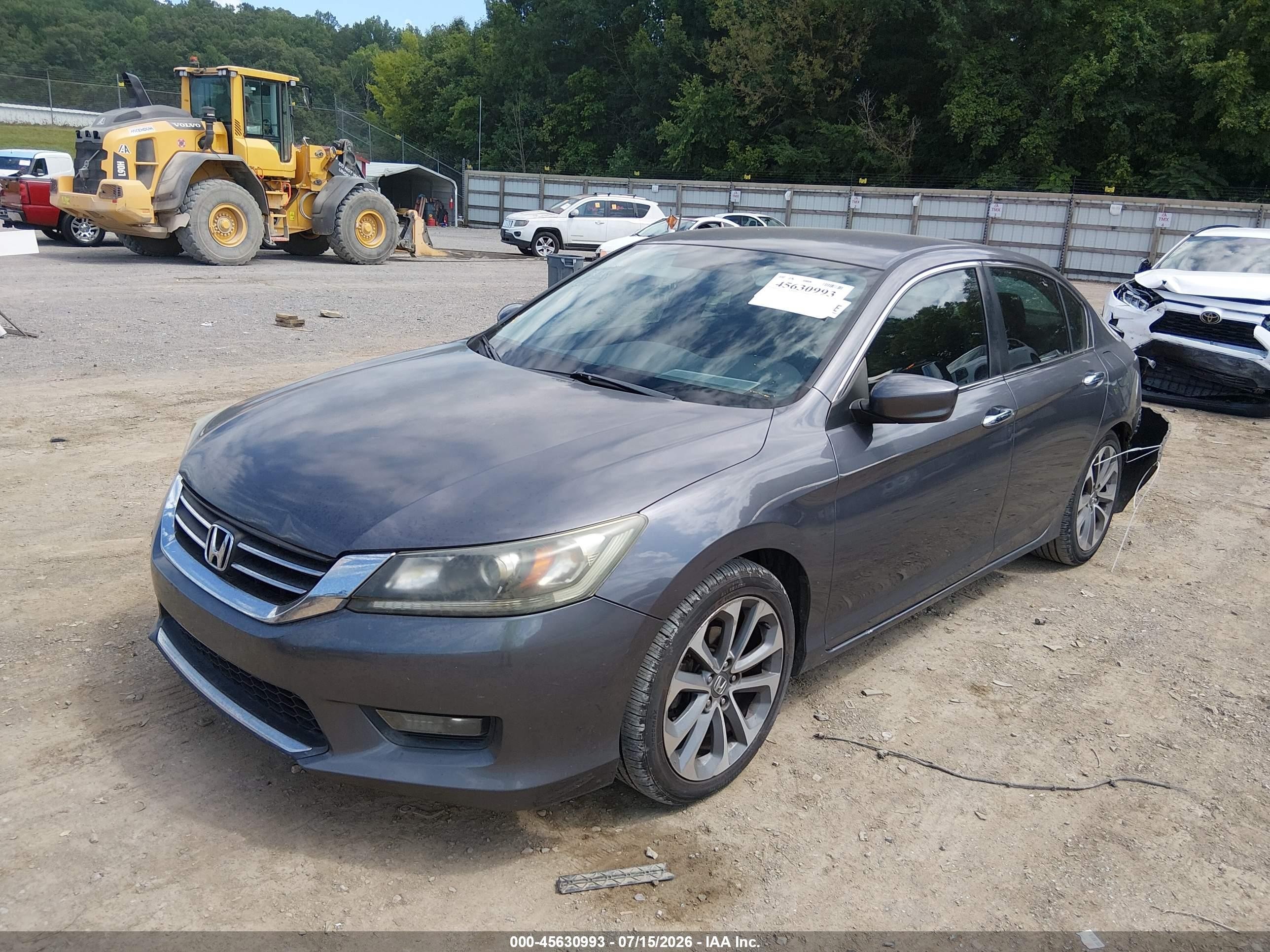 2014 Honda Accord Sport Silver vin: 1HGCR2F55EA012052