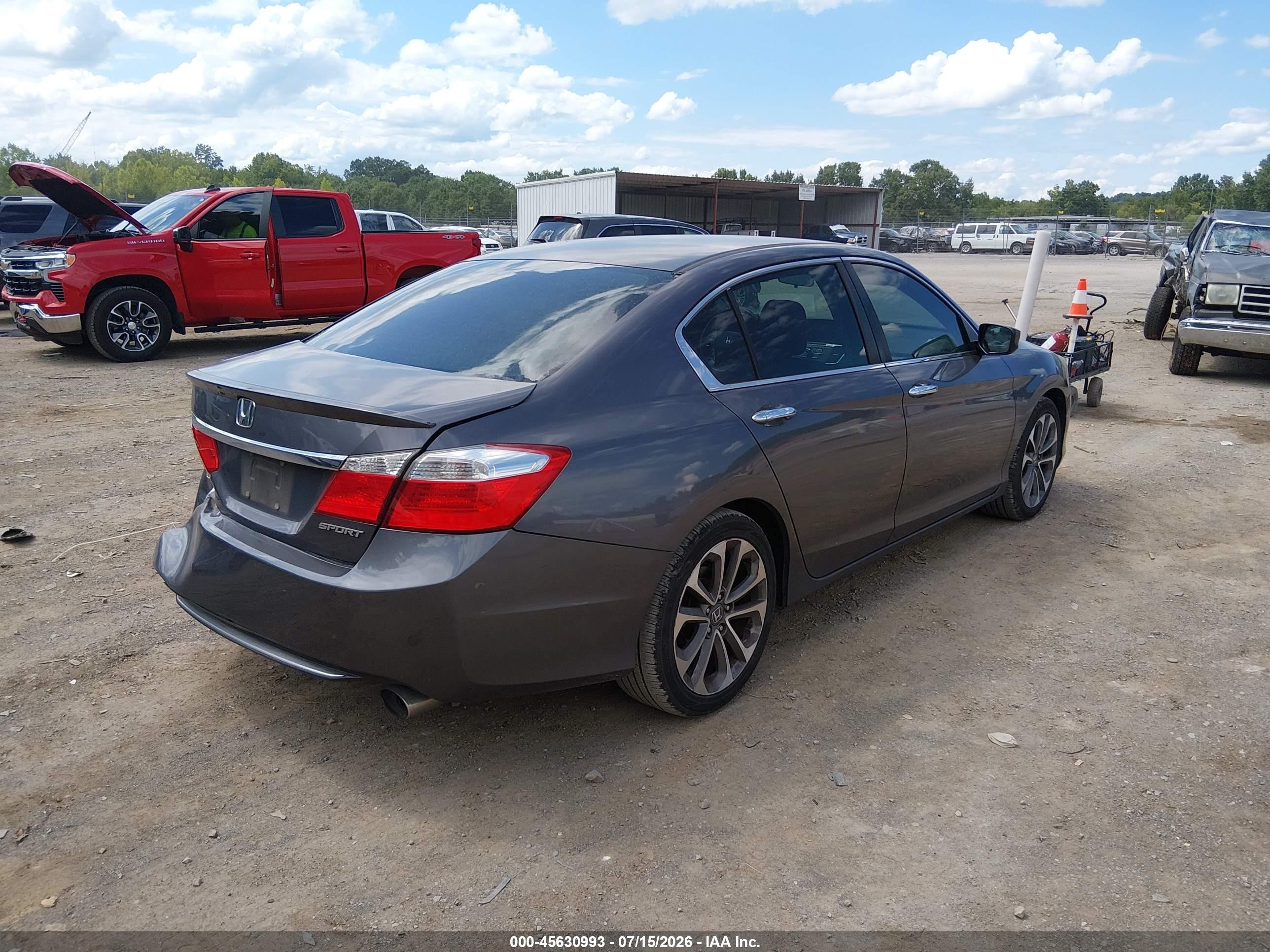 2014 Honda Accord Sport Silver vin: 1HGCR2F55EA012052