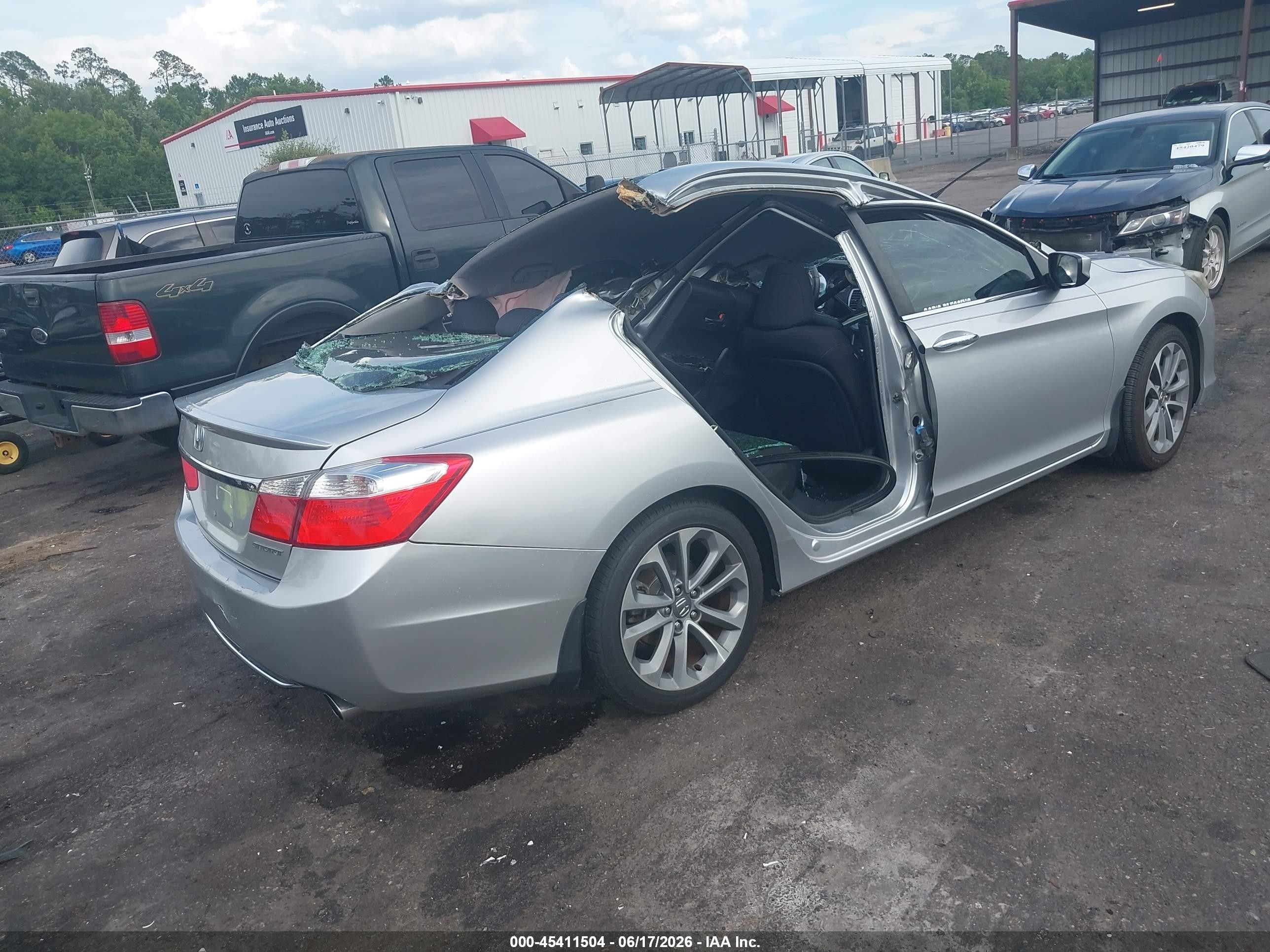 2014 Honda Accord Sport Gray vin: 1HGCR2F55EA014531