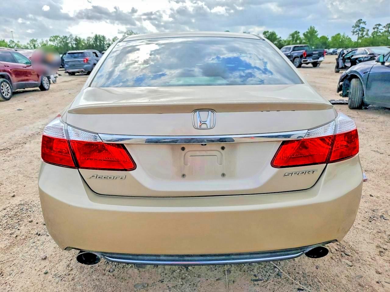 2014 Honda Accord Beige vin: 1HGCR2F55EA044130