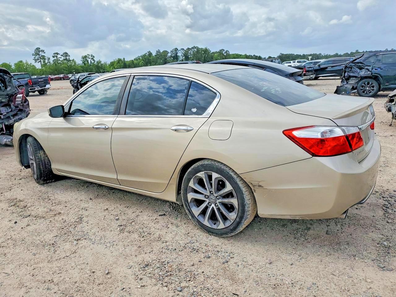 2014 Honda Accord Beige vin: 1HGCR2F55EA044130