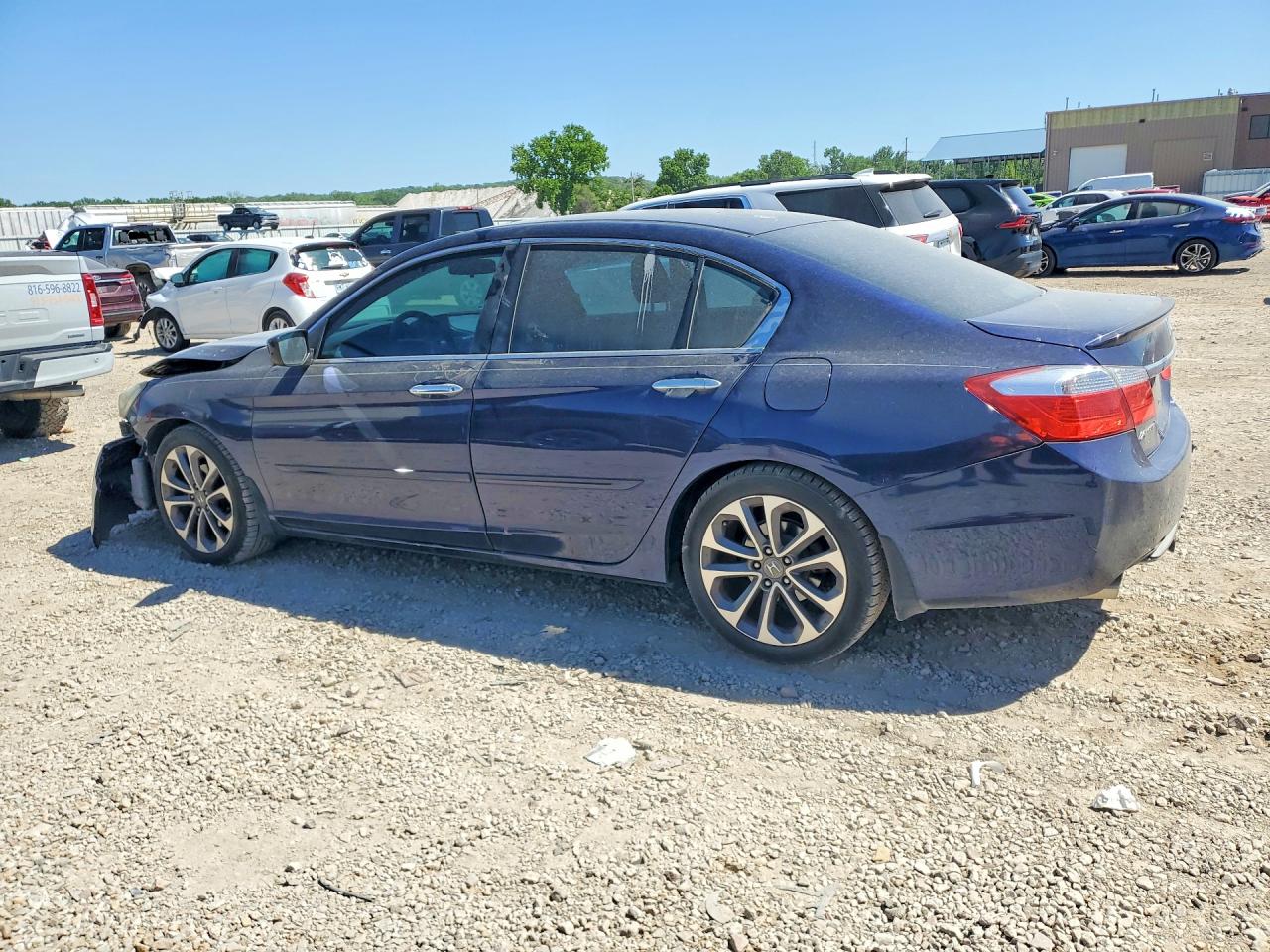 2014 Honda Accord Sport Blue vin: 1HGCR2F55EA050395