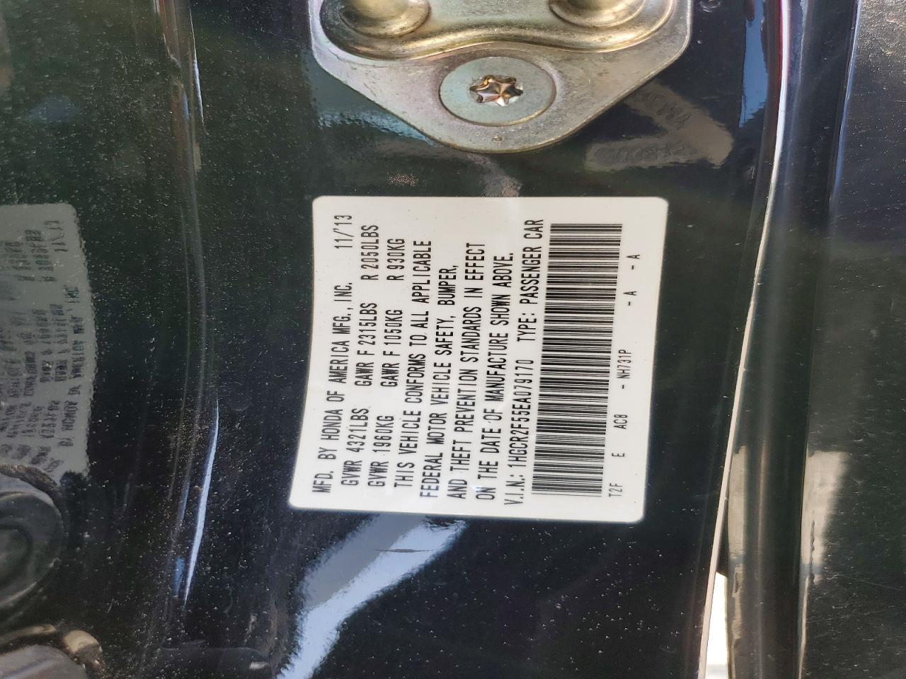 2014 Honda Accord Sport Black vin: 1HGCR2F55EA079170