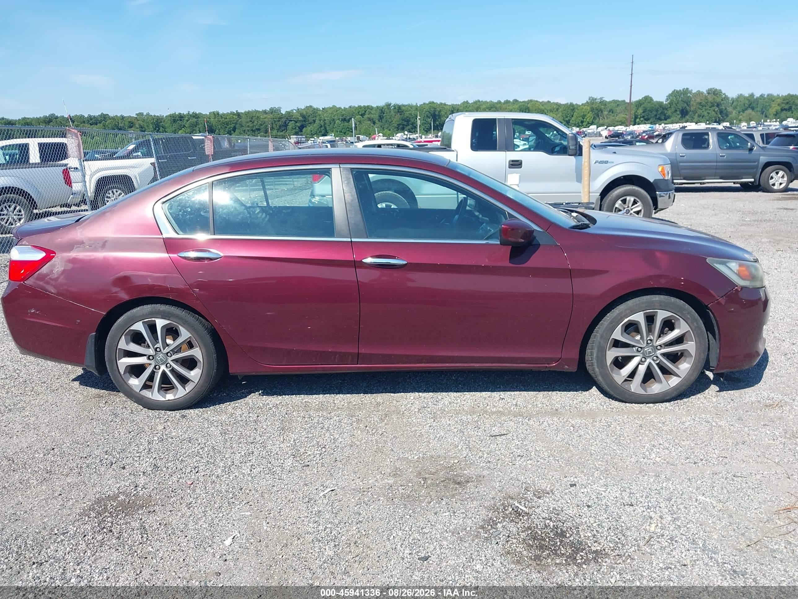 2014 Honda Accord Sport Бордовый vin: 1HGCR2F55EA081548
