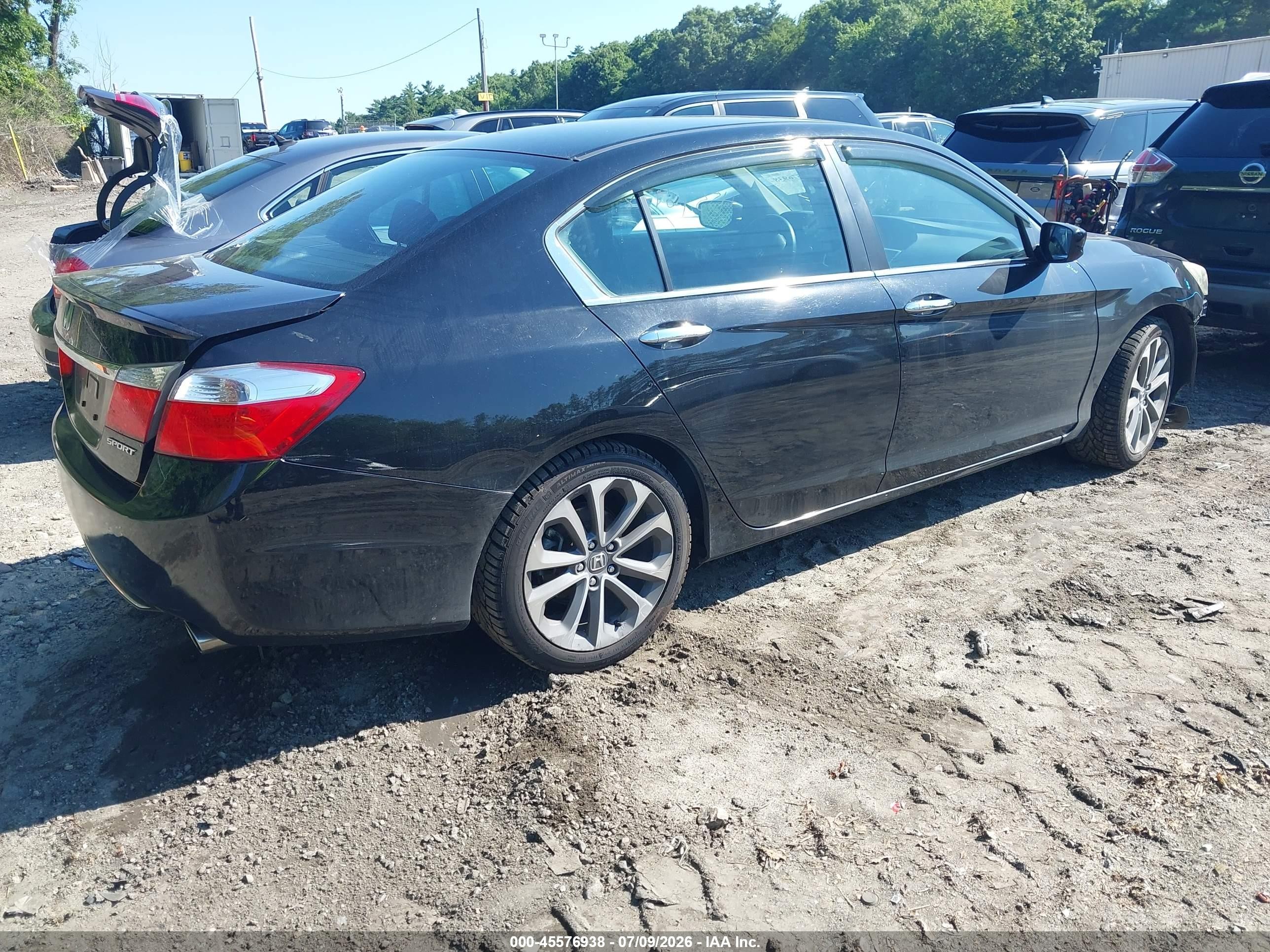 2014 Honda Accord Sport Black vin: 1HGCR2F55EA105556