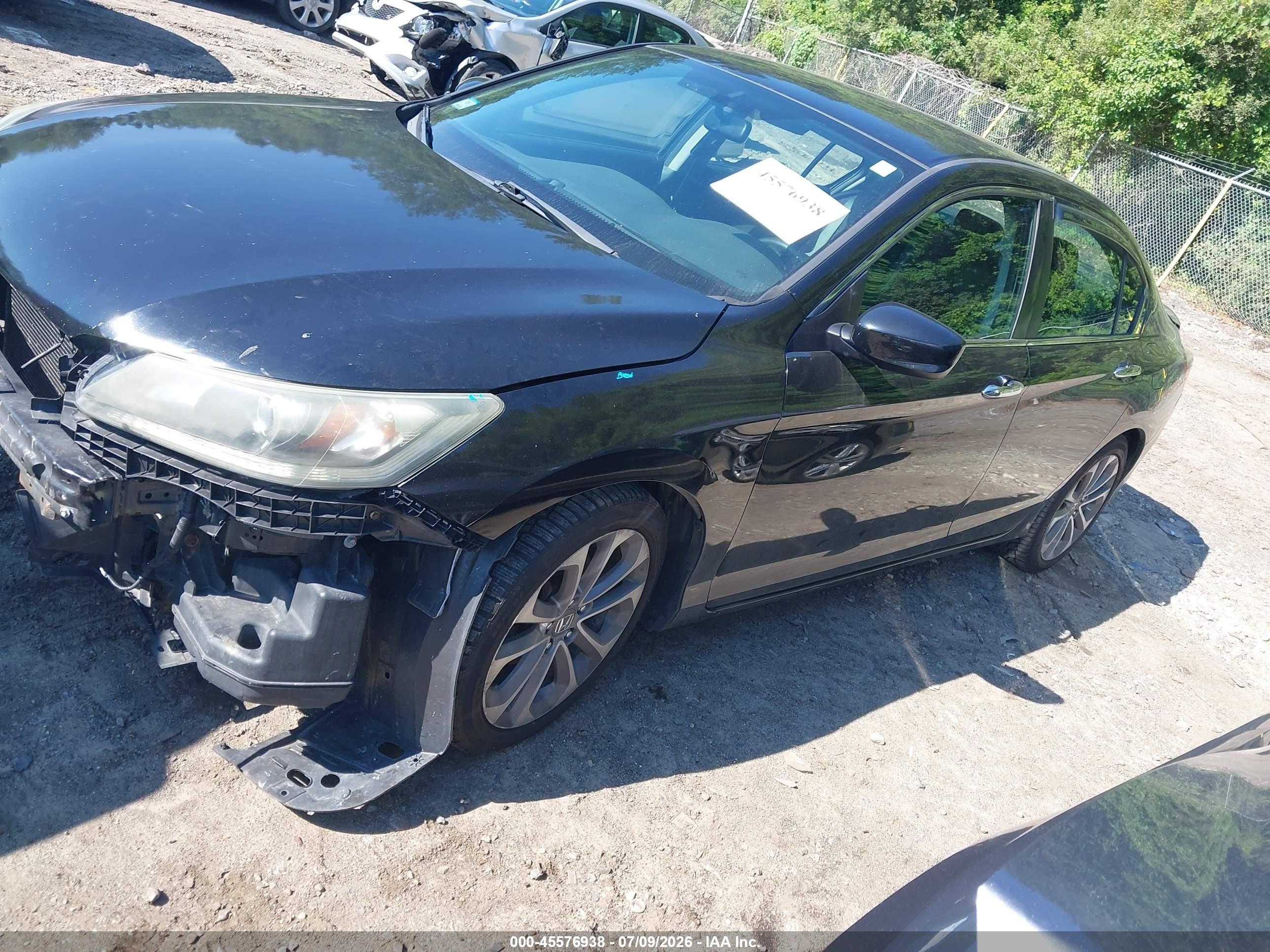 2014 Honda Accord Sport Black vin: 1HGCR2F55EA105556