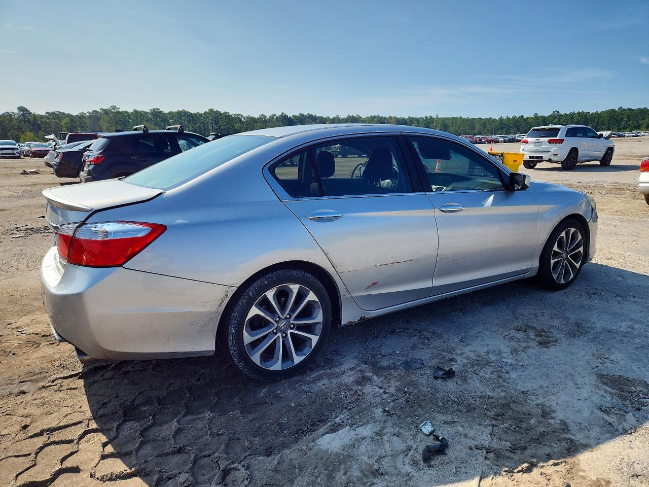 2014 Honda Accord Sport Silver vin: 1HGCR2F55EA135382