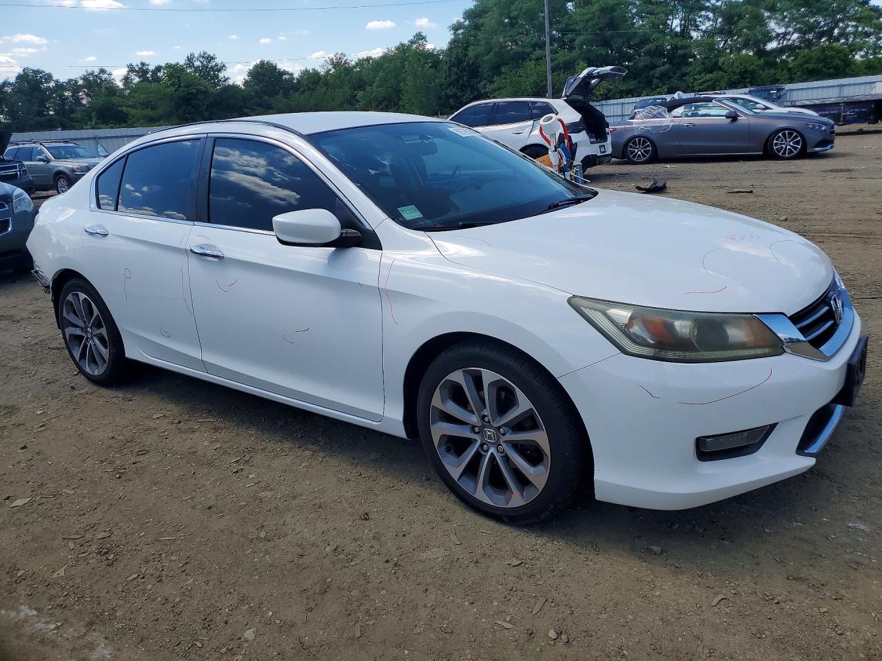 2014 Honda Accord Sport Белый vin: 1HGCR2F55EA143546