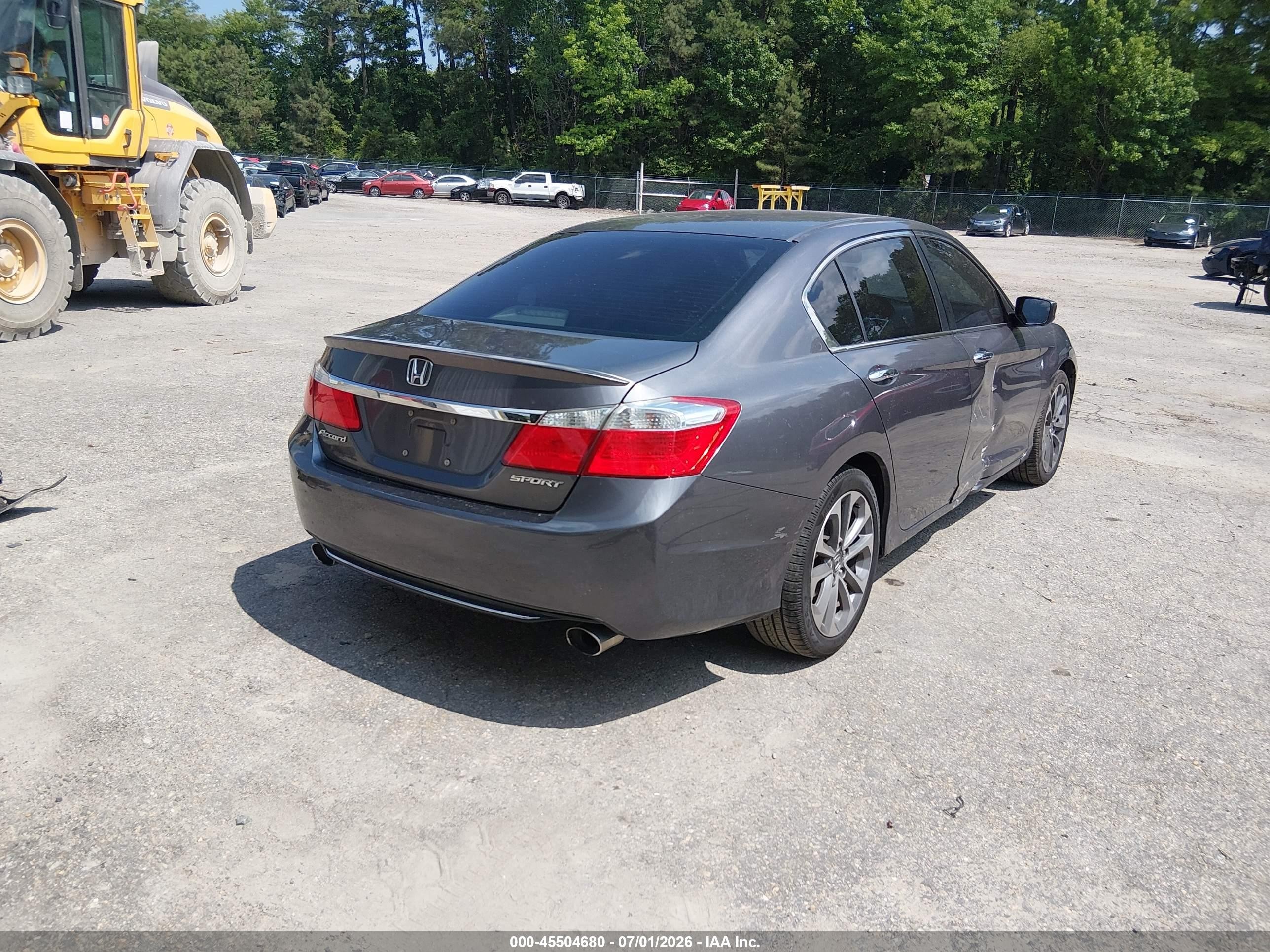 2014 Honda Accord Sport Gray vin: 1HGCR2F55EA171024