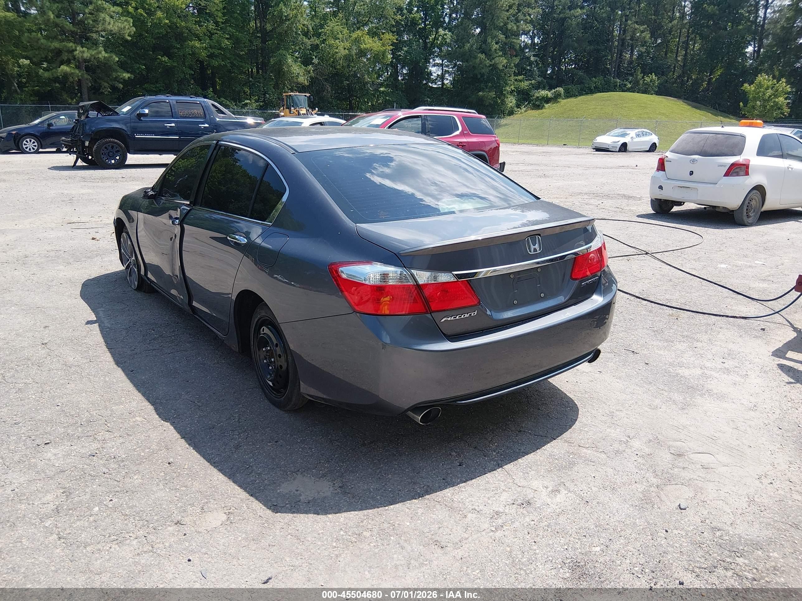 2014 Honda Accord Sport Gray vin: 1HGCR2F55EA171024