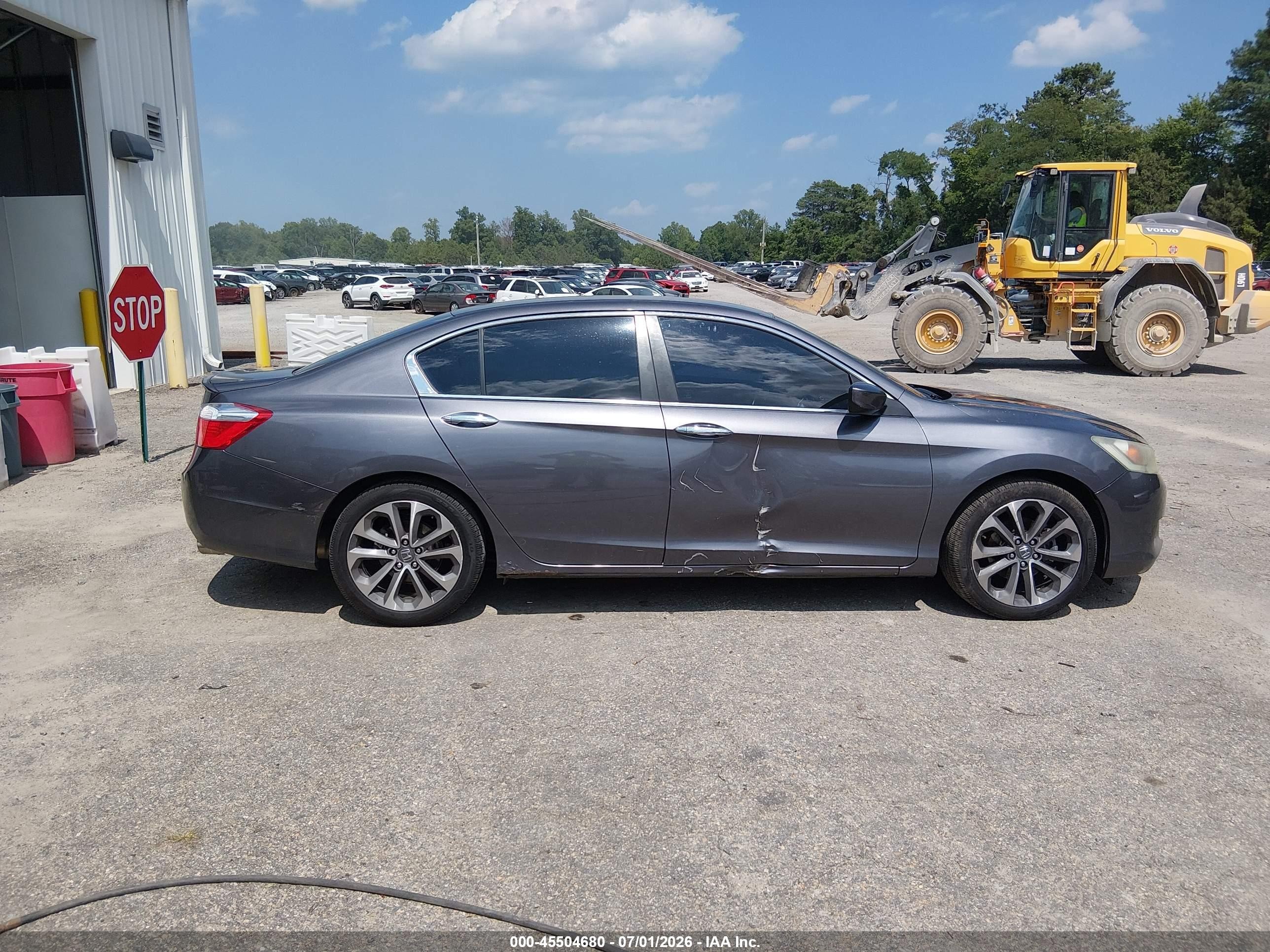 2014 Honda Accord Sport Gray vin: 1HGCR2F55EA171024