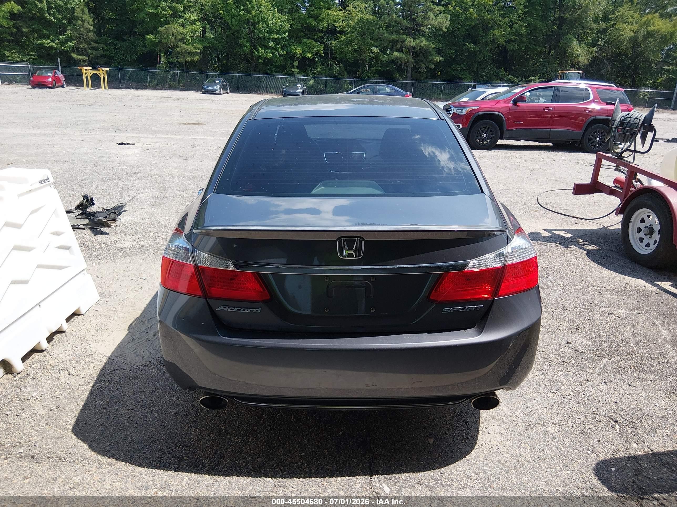 2014 Honda Accord Sport Gray vin: 1HGCR2F55EA171024