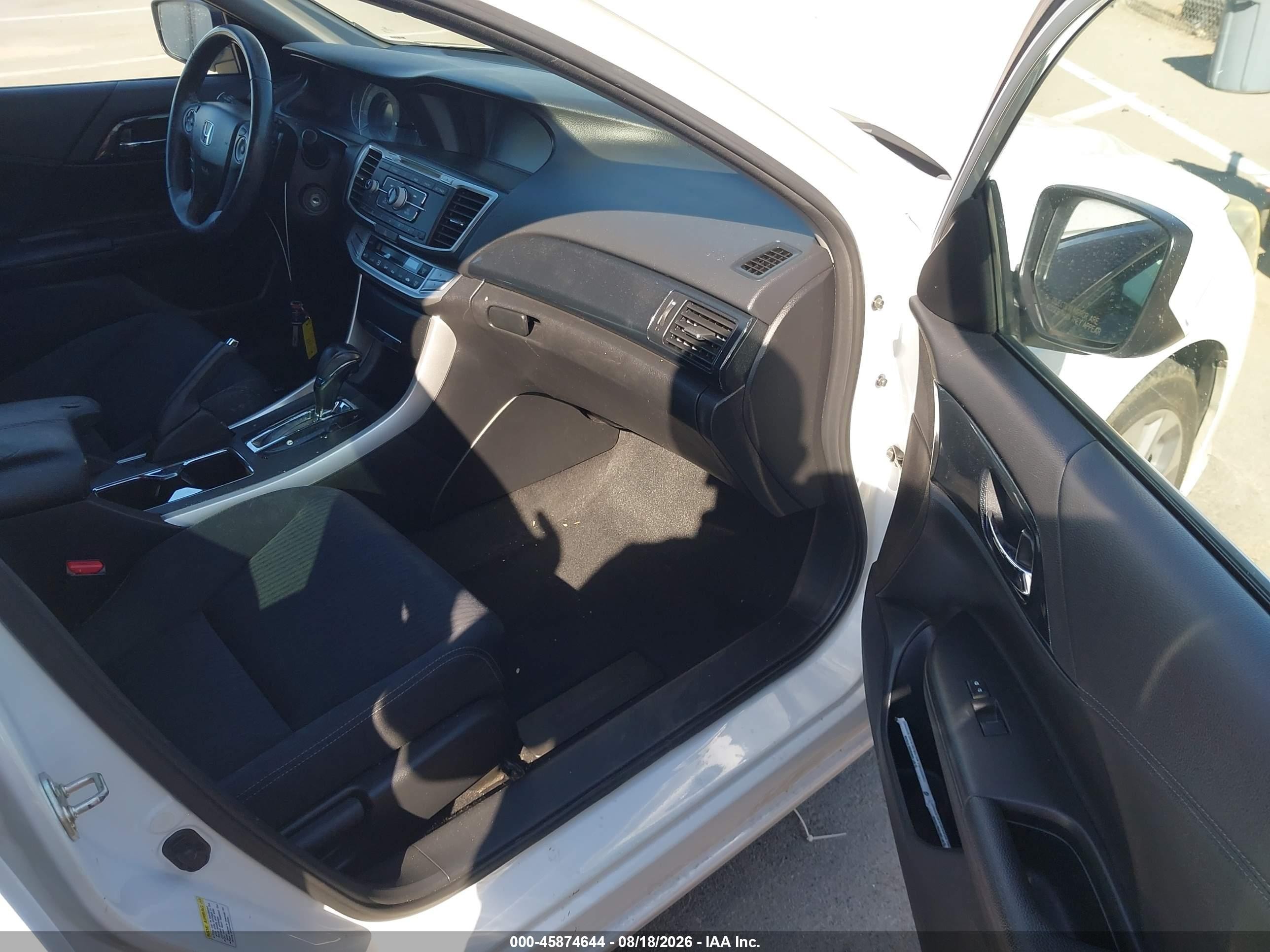2014 Honda Accord Sport White vin: 1HGCR2F55EA229276