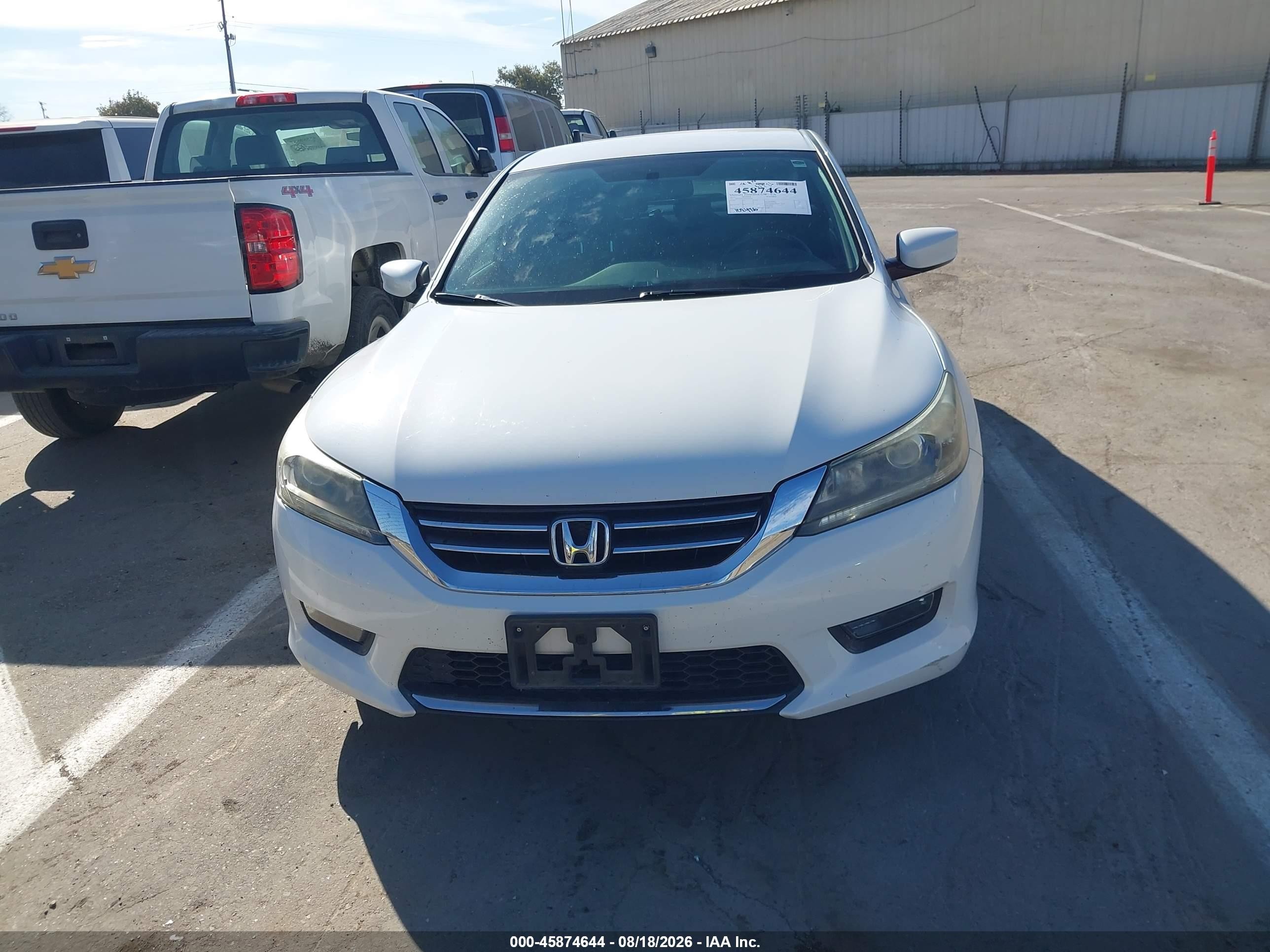 2014 Honda Accord Sport White vin: 1HGCR2F55EA229276