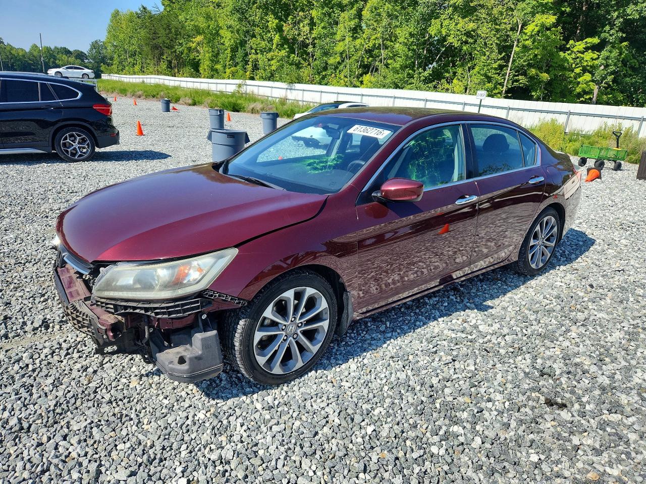 2014 Honda Accord Sport Burgundy vin: 1HGCR2F55EA252735