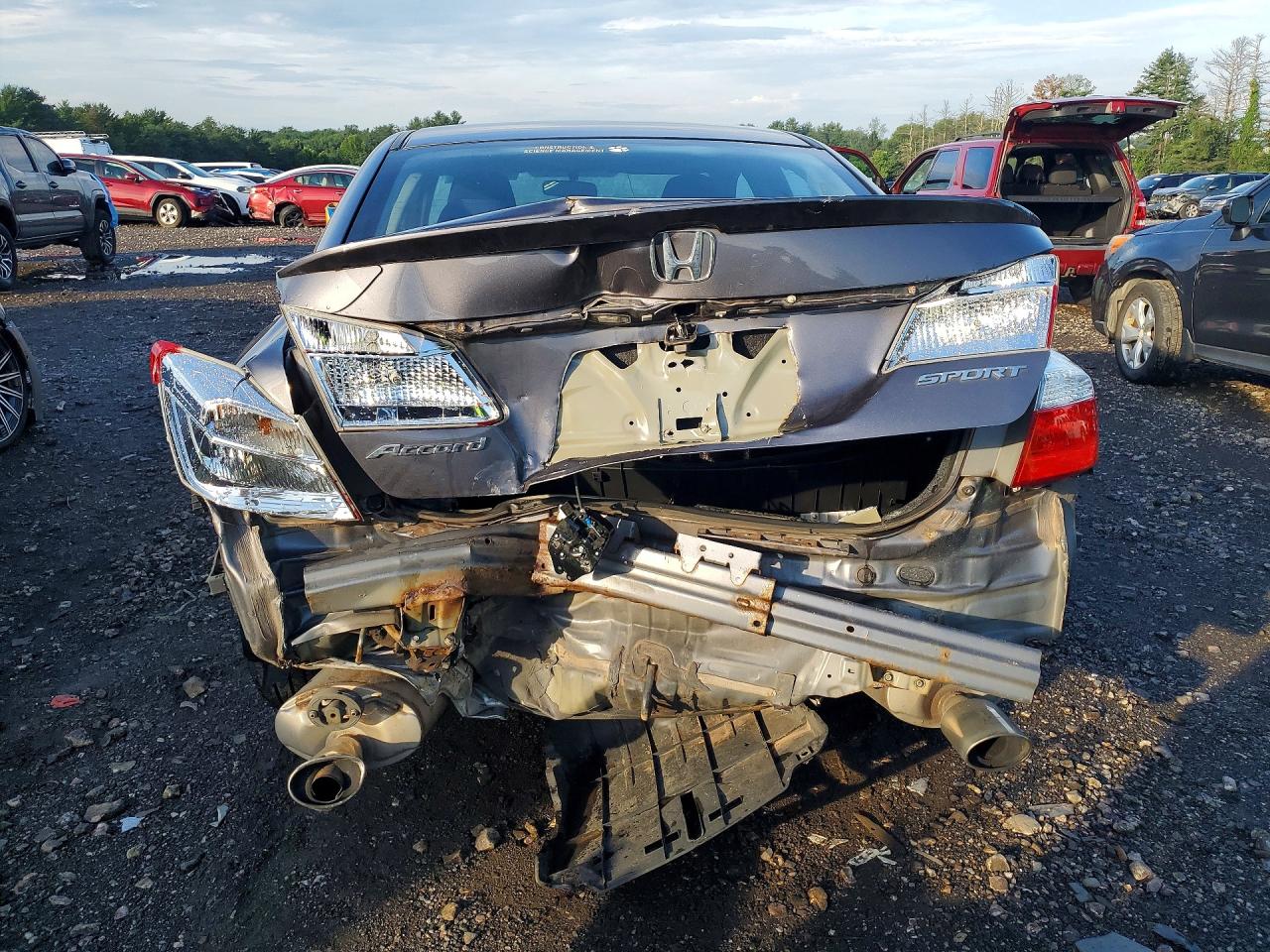 2014 Honda Accord Sport Gray vin: 1HGCR2F55EA276744