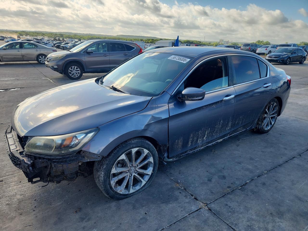 2014 Honda Accord Sport Gray vin: 1HGCR2F55EA279322