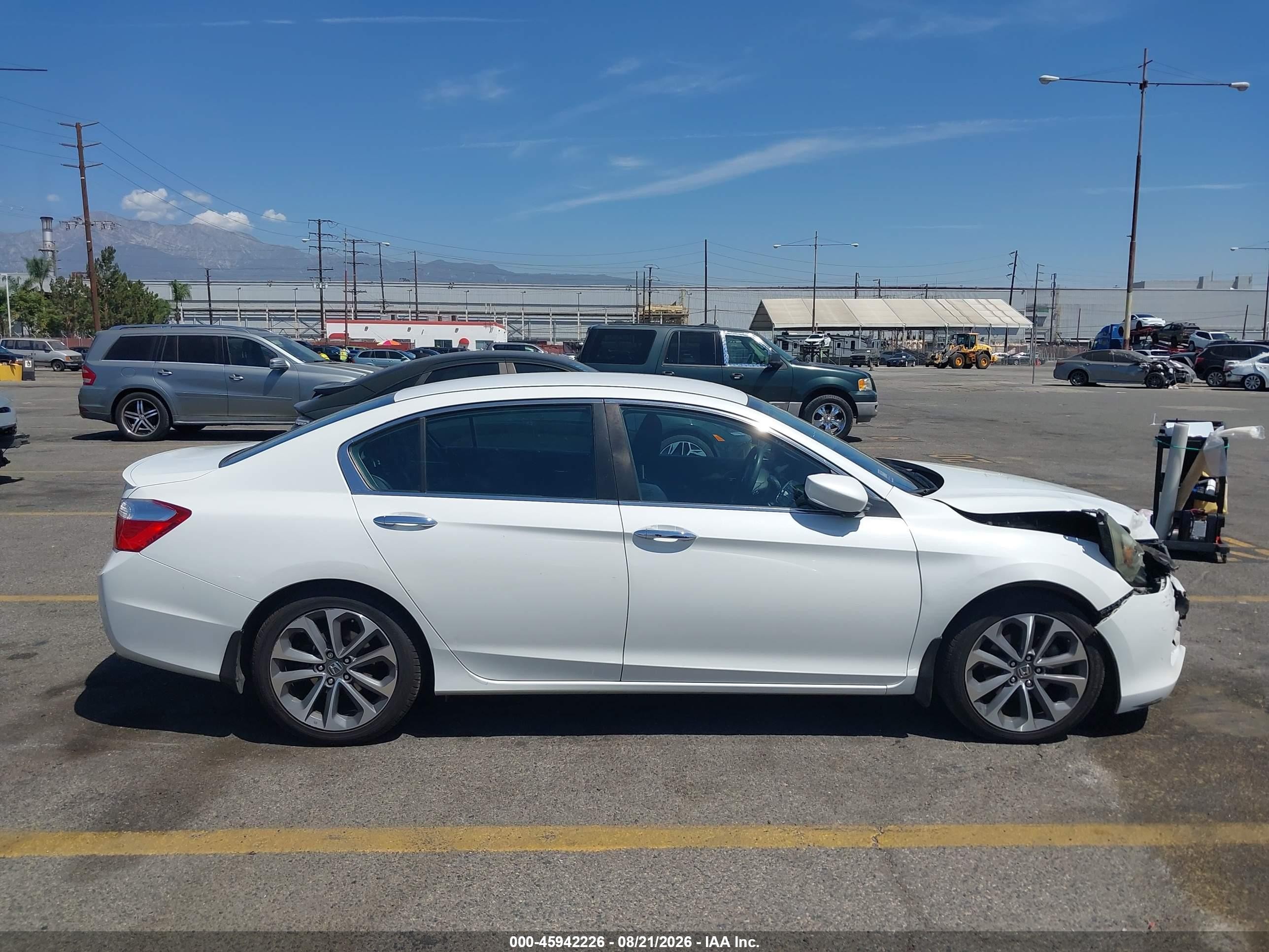 2014 Honda Accord Sport Белый vin: 1HGCR2F55EA297366