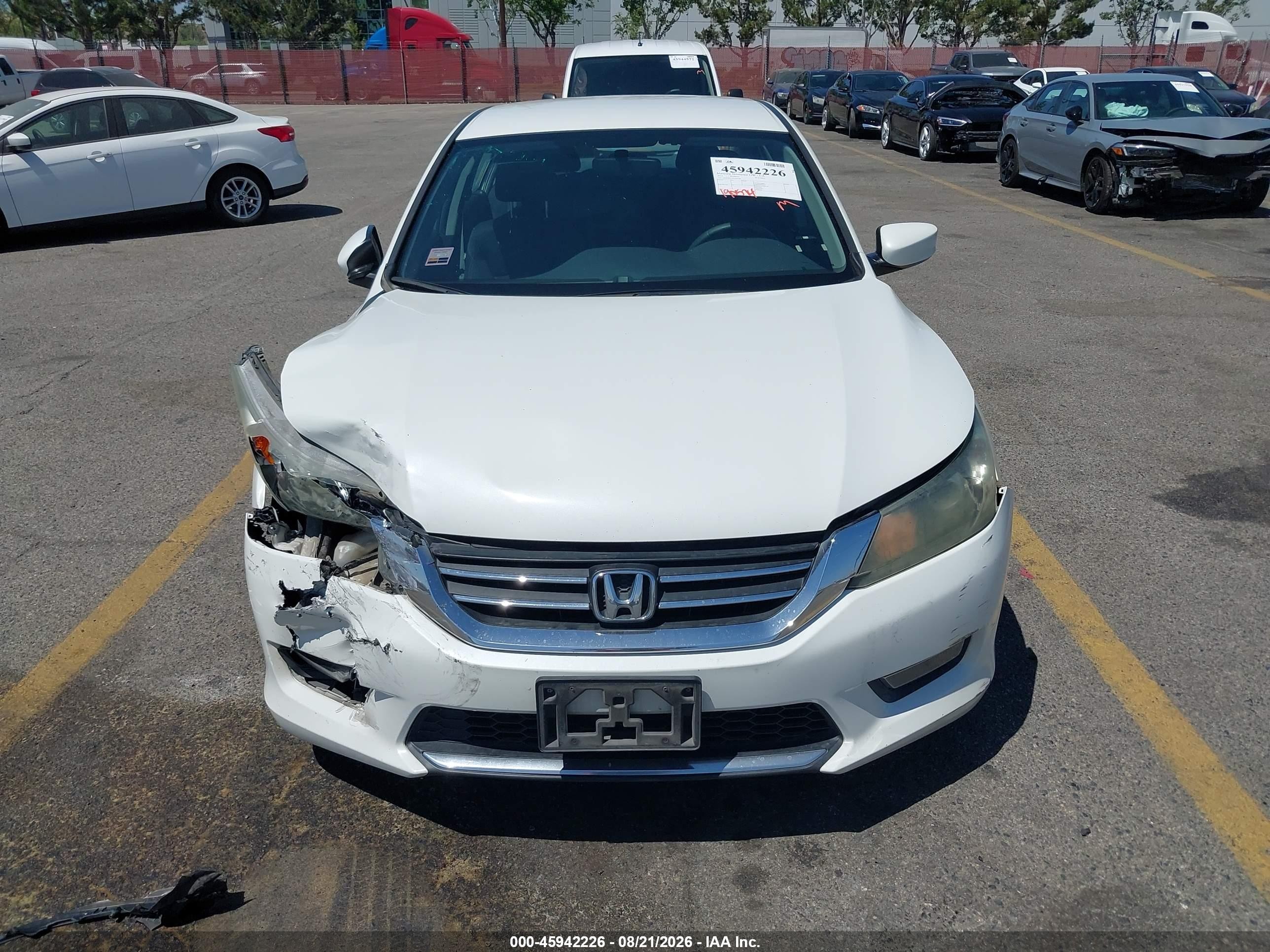 2014 Honda Accord Sport Белый vin: 1HGCR2F55EA297366