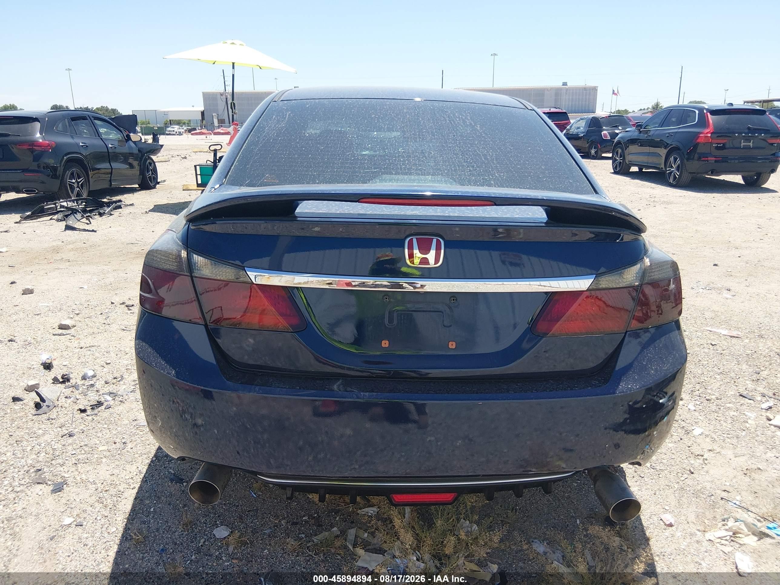 2015 Honda Accord Sport Синий vin: 1HGCR2F55FA010478