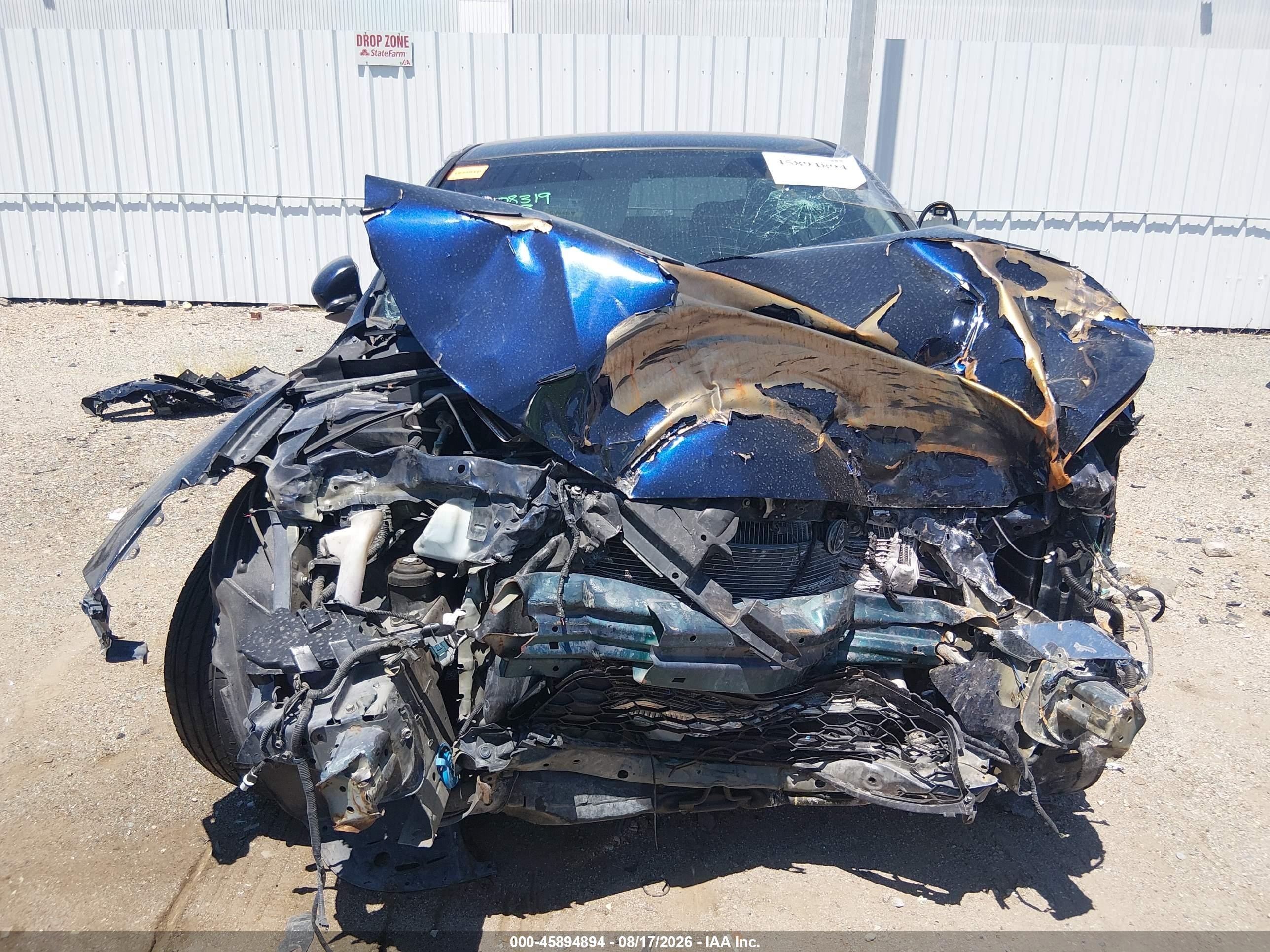 2015 Honda Accord Sport Синий vin: 1HGCR2F55FA010478