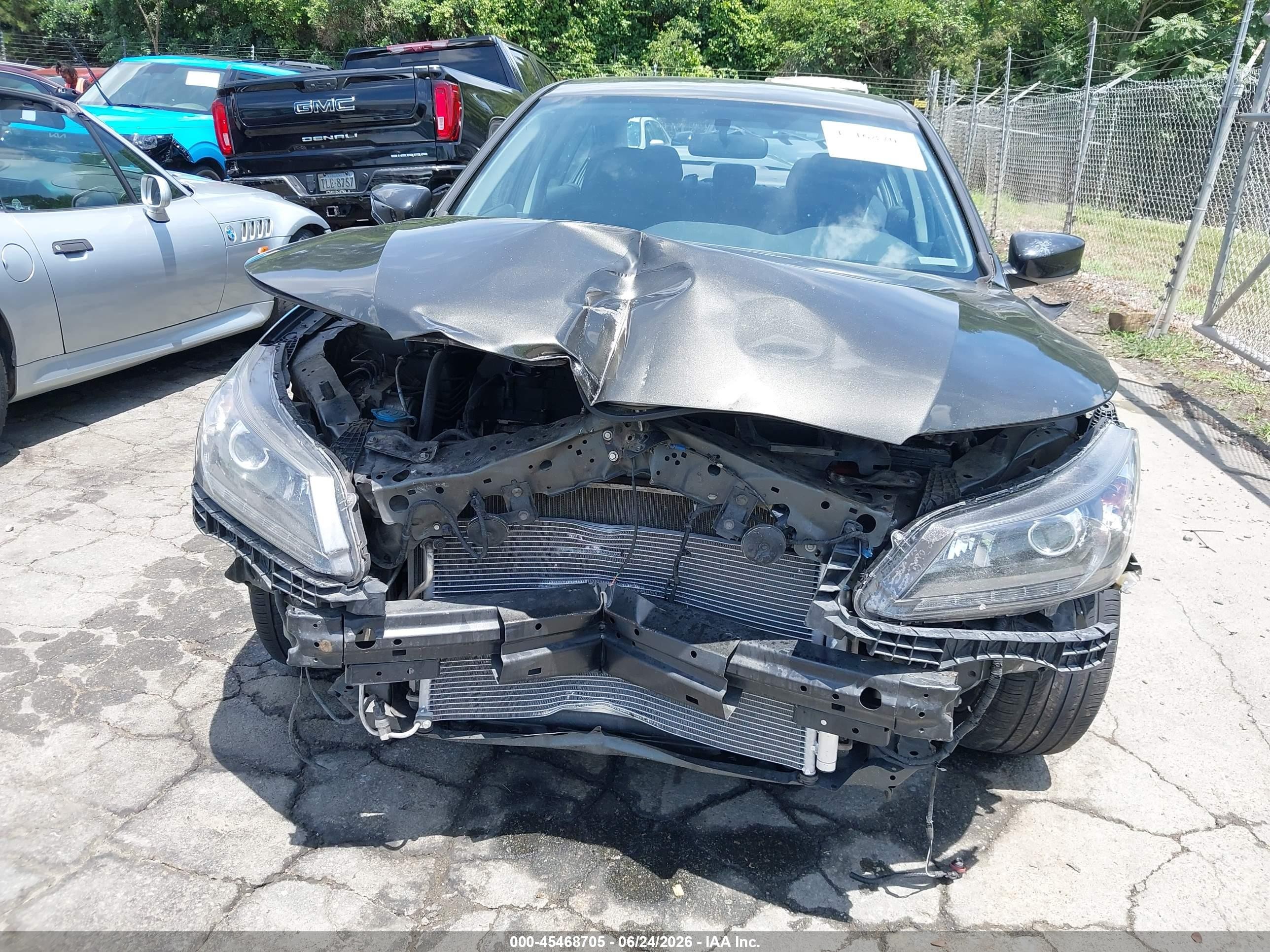2015 Honda Accord Sport Gray vin: 1HGCR2F55FA023988