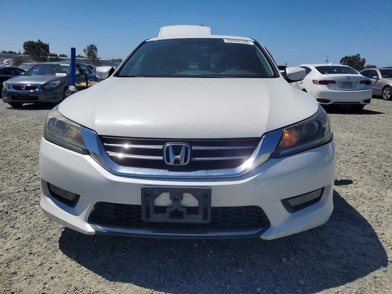2015 Honda Accord Sport White vin: 1HGCR2F55FA042668