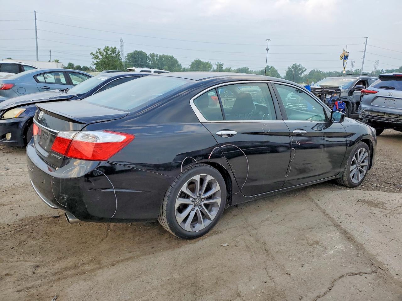 2015 Honda Accord Sport Black vin: 1HGCR2F55FA074262