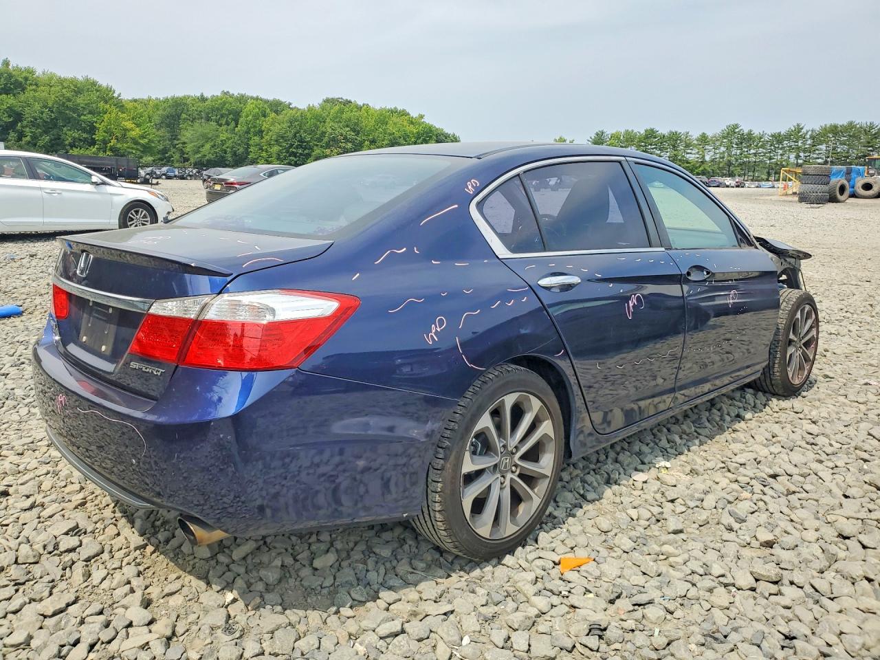 2015 Honda Accord Sport Blue vin: 1HGCR2F55FA098318