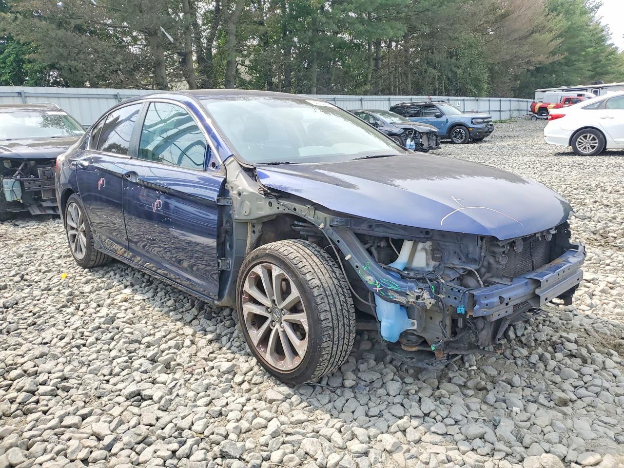 2015 Honda Accord Sport Blue vin: 1HGCR2F55FA098318