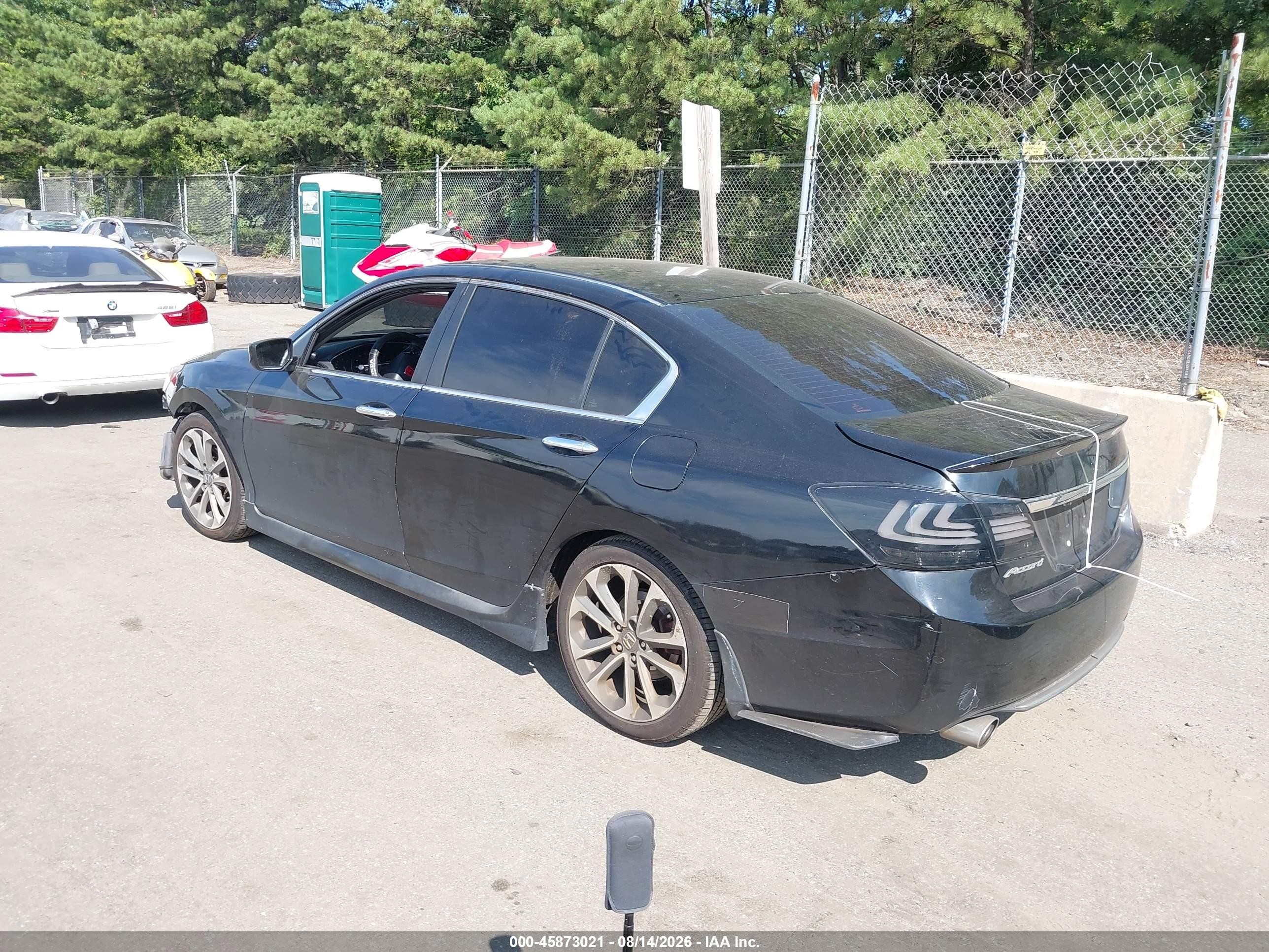 2015 Honda Accord Sport Black vin: 1HGCR2F55FA110516