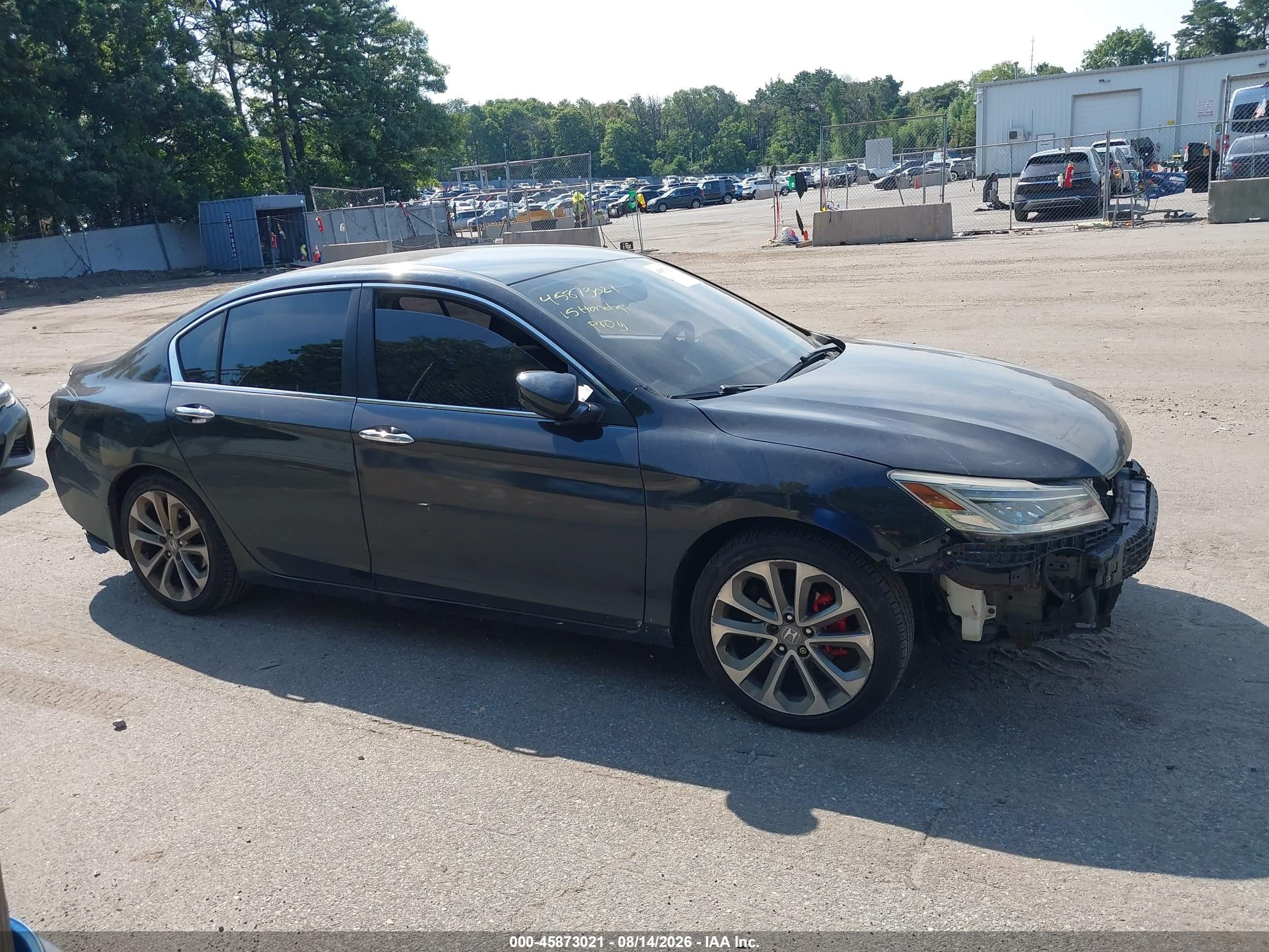 2015 Honda Accord Sport Black vin: 1HGCR2F55FA110516