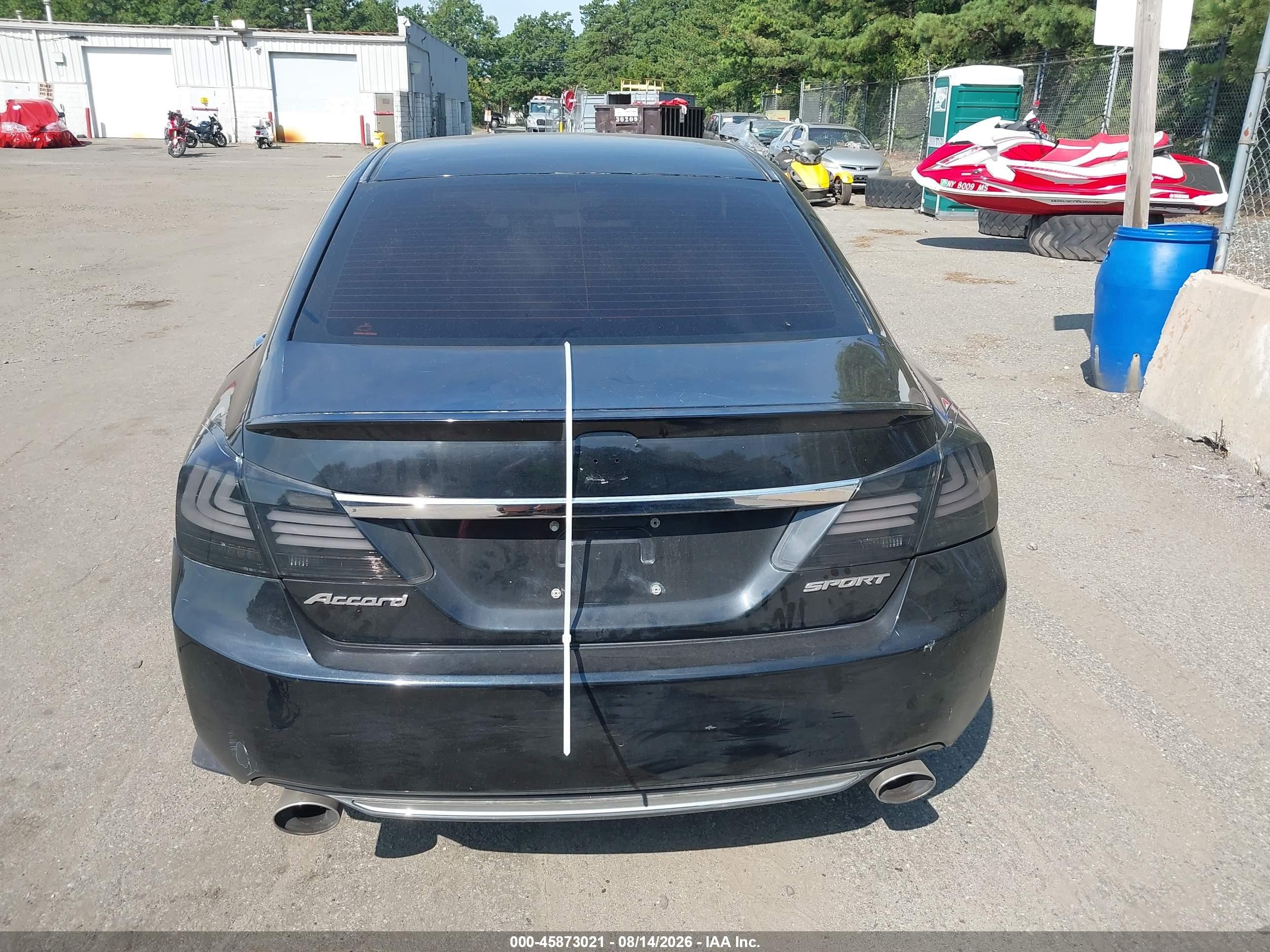 2015 Honda Accord Sport Black vin: 1HGCR2F55FA110516
