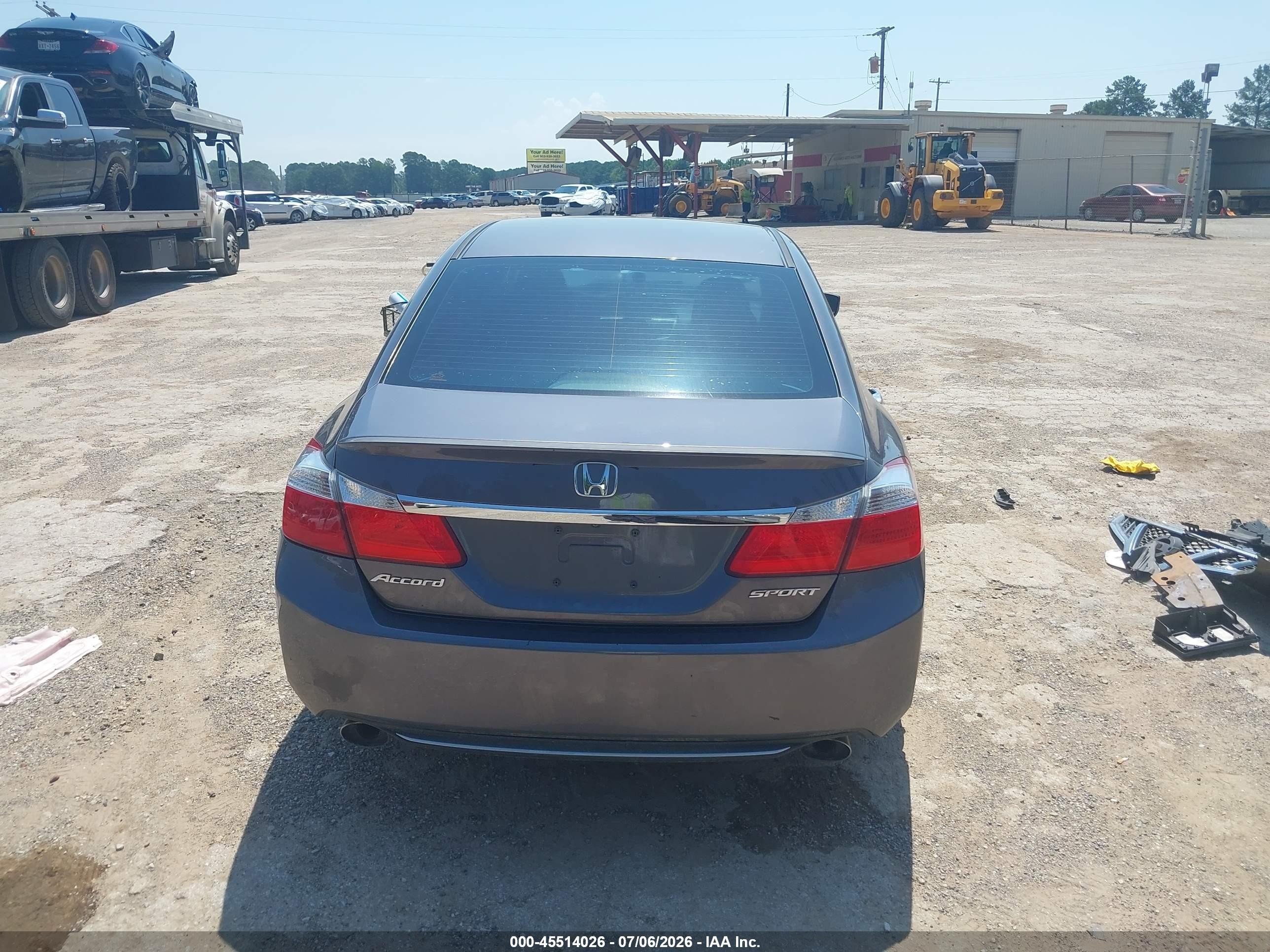 2015 Honda Accord Sport Gray vin: 1HGCR2F55FA117305