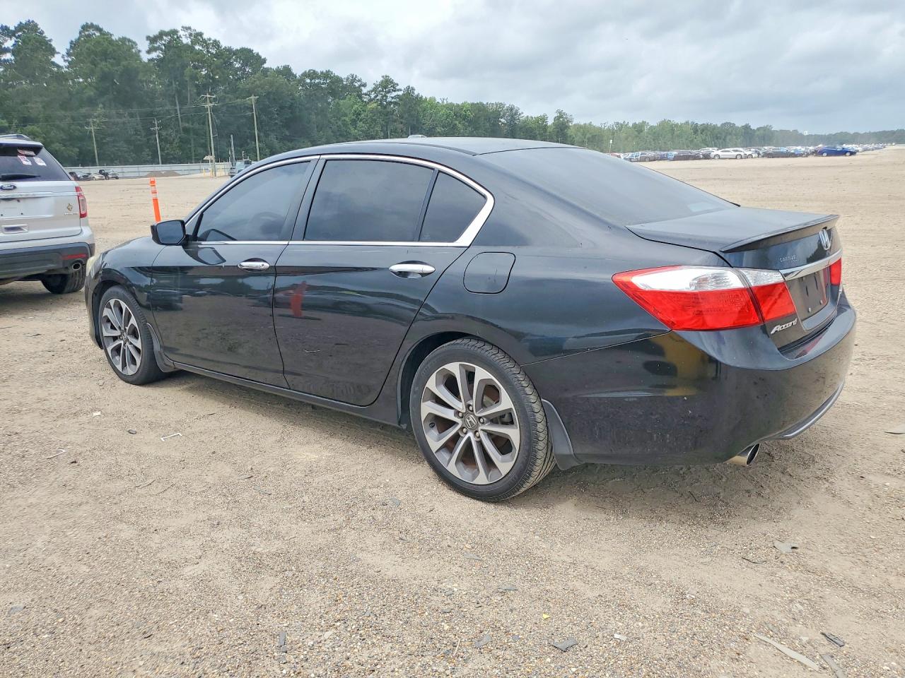 2015 Honda Accord Sport Черный vin: 1HGCR2F55FA138218