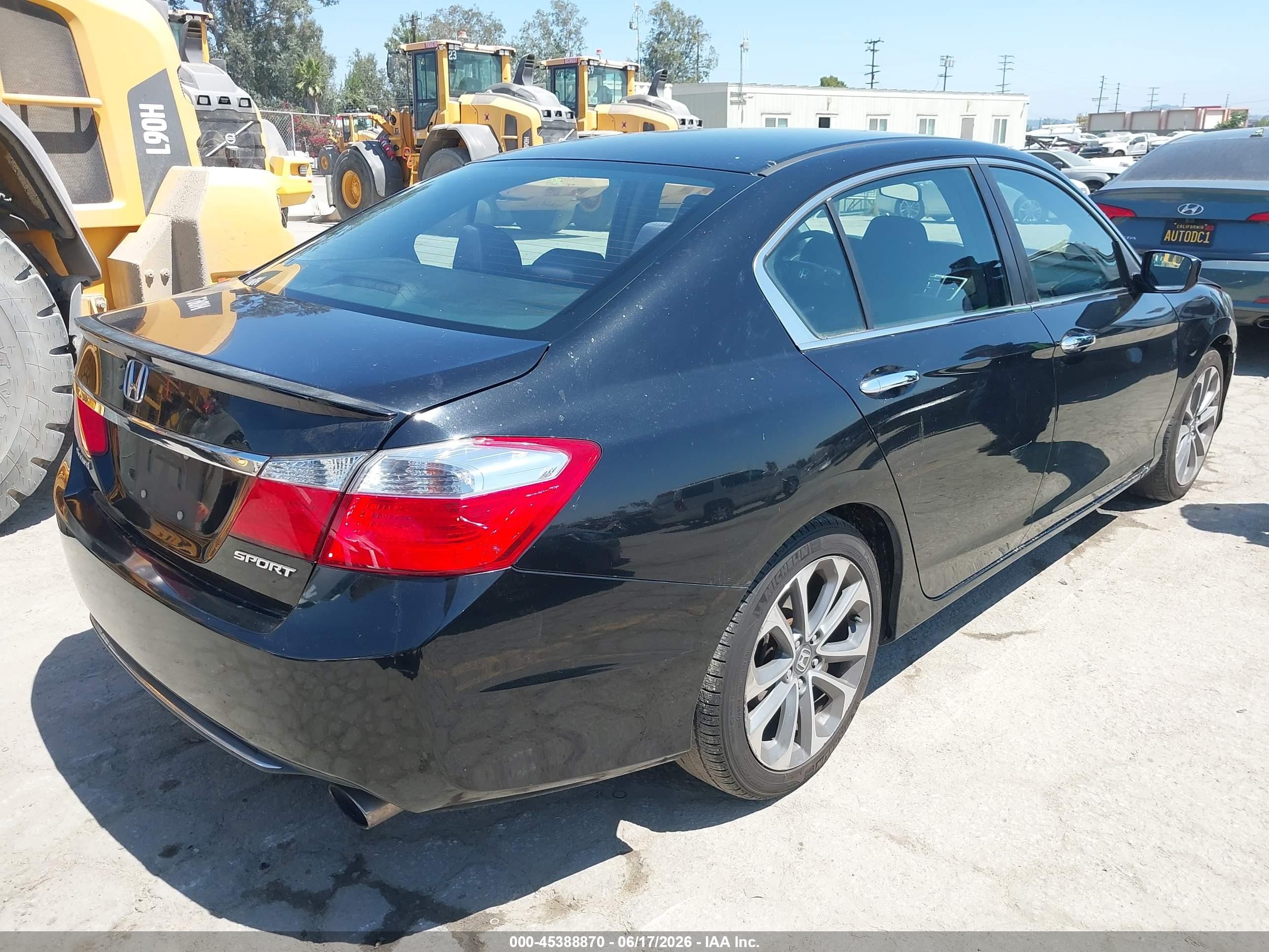 2015 Honda Accord Sport Gray vin: 1HGCR2F55FA155276